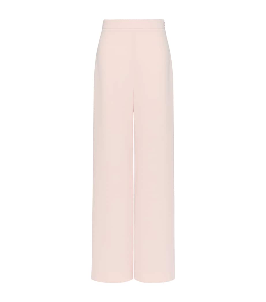 Max Mara Womens Wide-Leg Tailored Trousers Pink Image 1