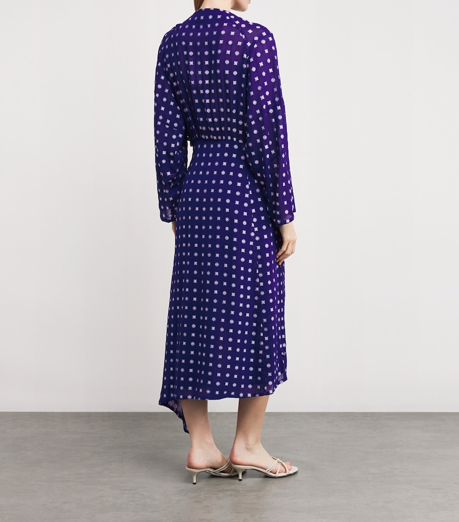 Jacquard Midi Dress 437BALLPNT INK DITSY Image 3