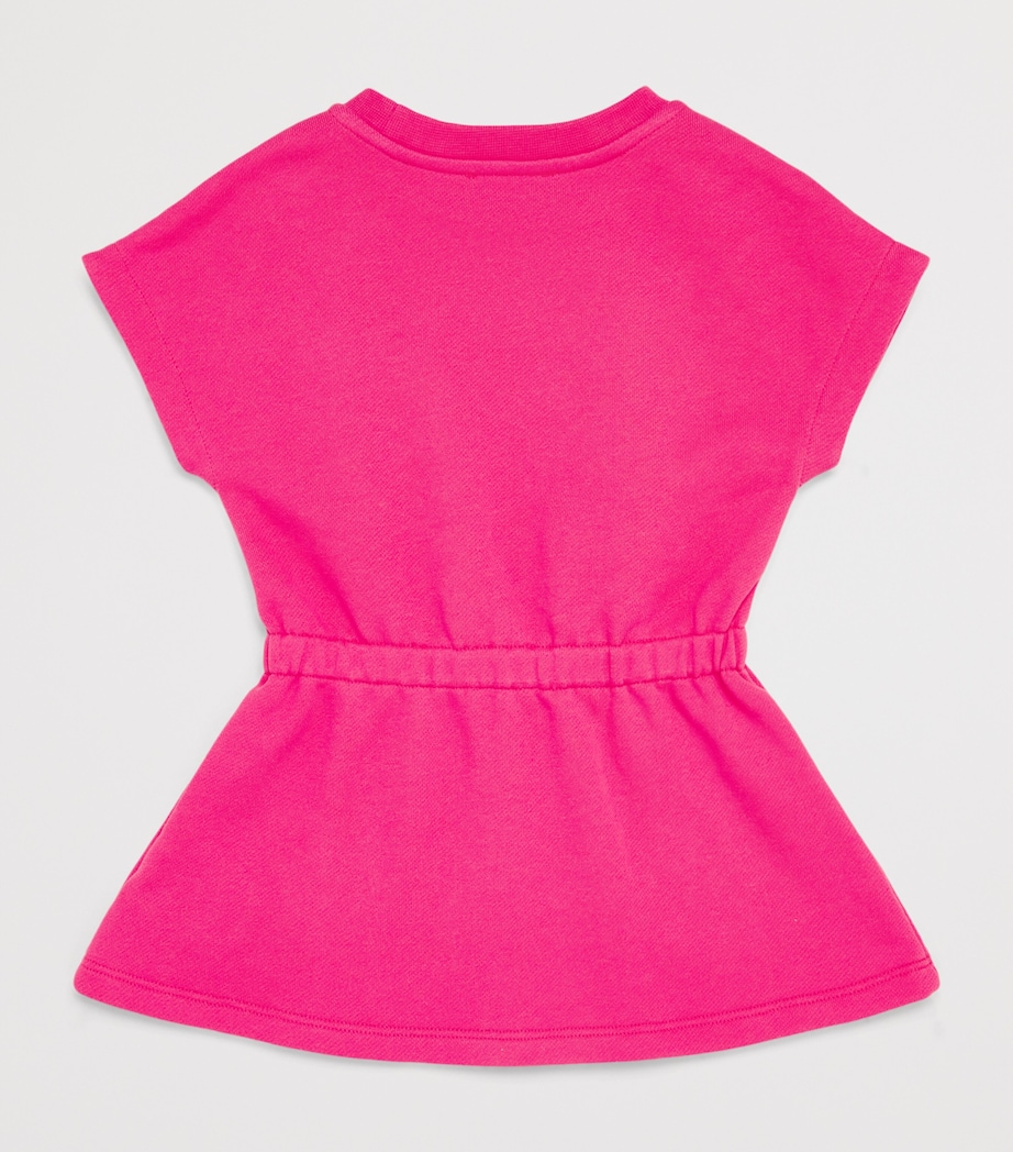 Versace Kids Cotton Jersey Printed Dress (12 Months-5 Years) Pink+bianco Image 2
