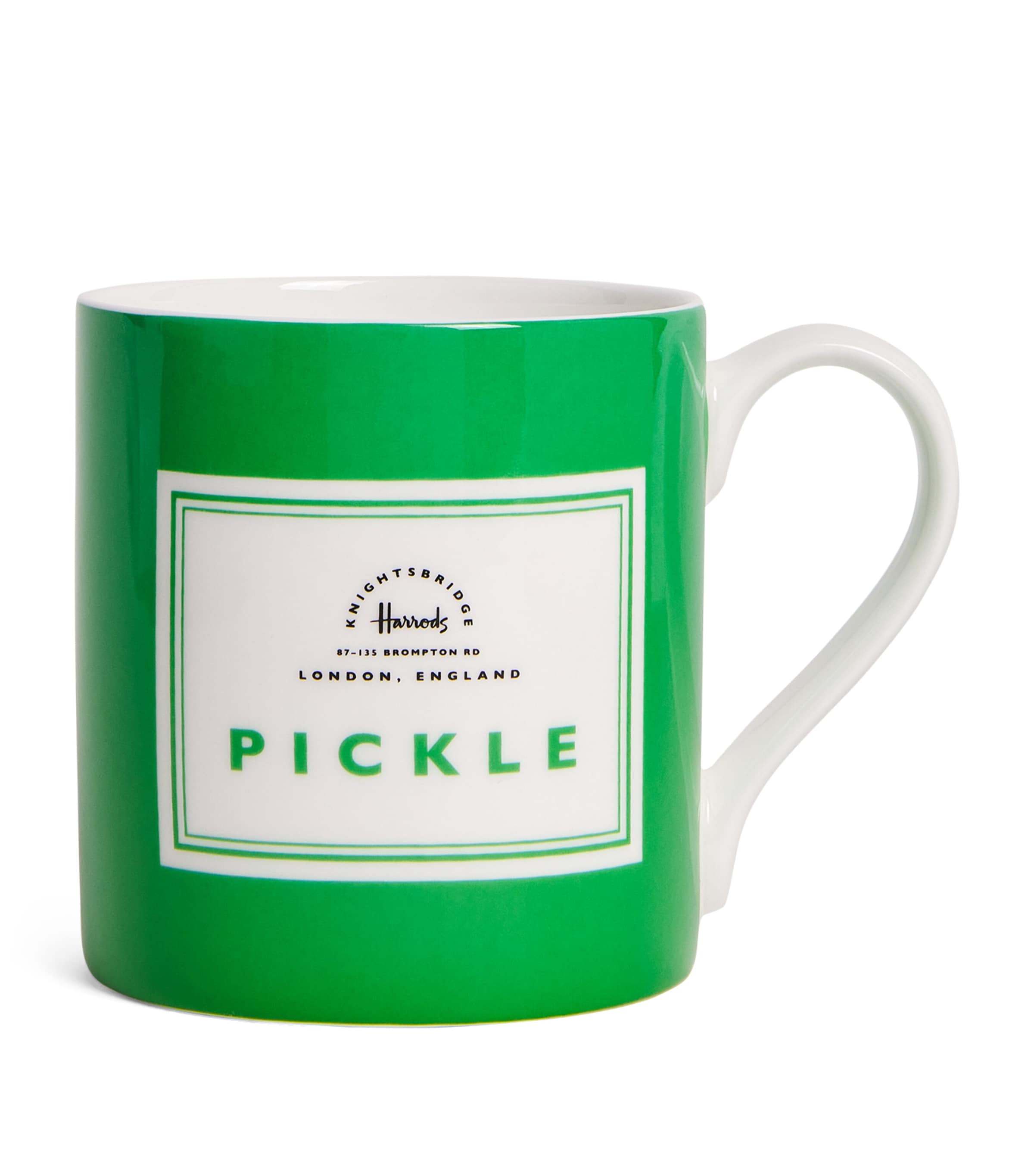 Harrods Pickle Logo Mug In Green