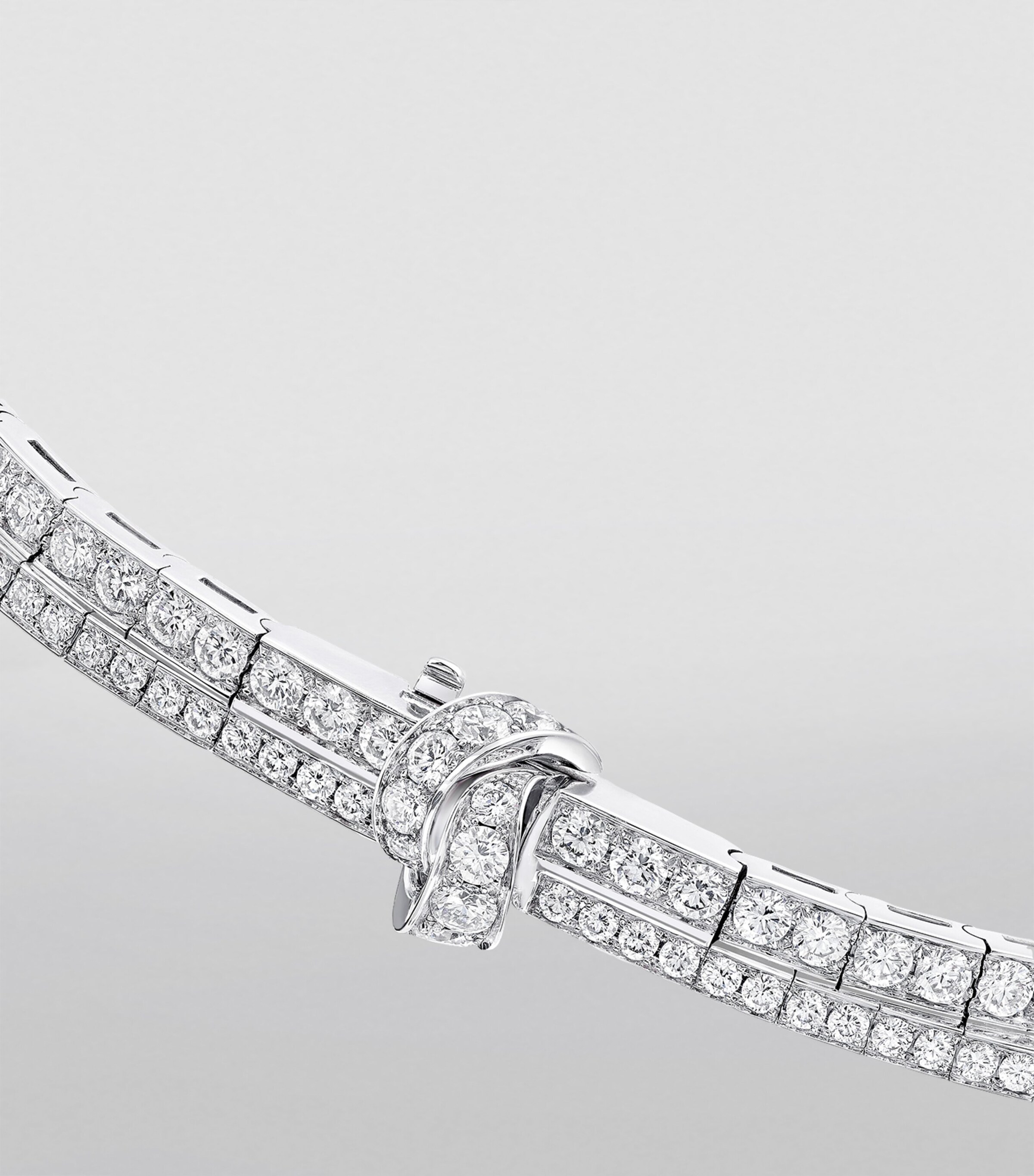 Graff White Gold and Diamond Tilda's Bow Necklace White Gold Image 2