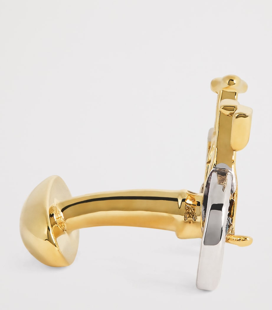 Bicycle Cufflinks 1A-SILVER Image 7