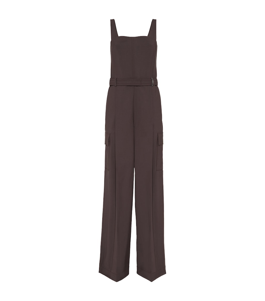 Virgin Wool-Blend Belted Jumpsuit C019 Image 1