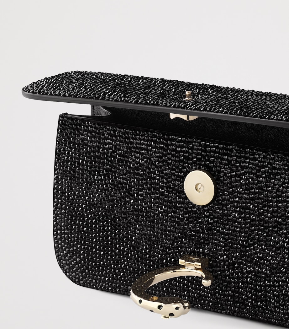 Mini Embellished Panthère de Cartier Cross-Body Bag BLACK Image 2
