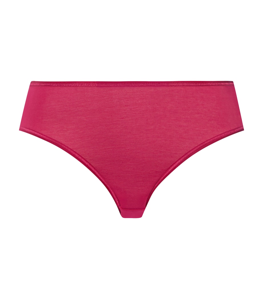 Cotton Seamless Midi Briefs LIGHT SANGRIA Image 1