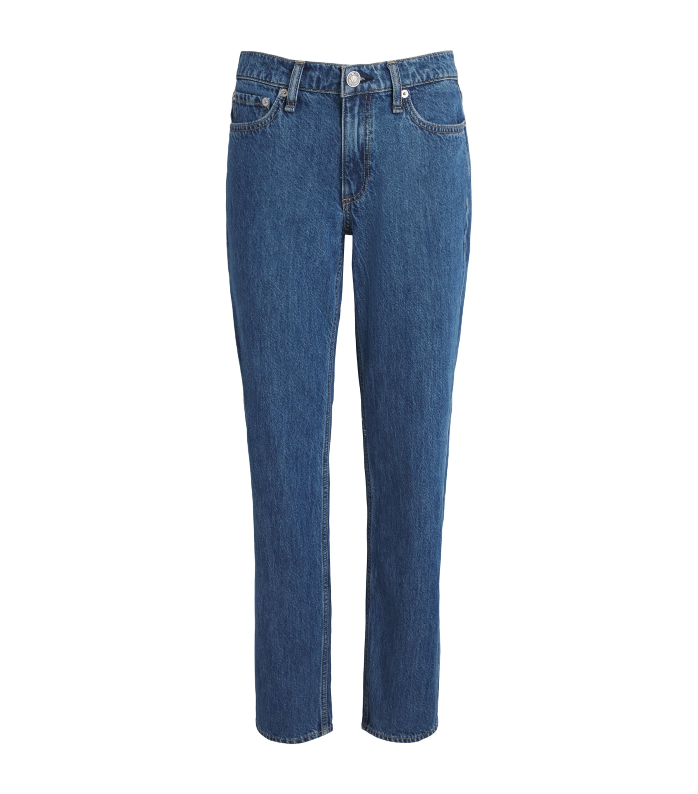 Rag & Bone Womens Harlow Mid-Rise Straight Jeans Park Image 1
