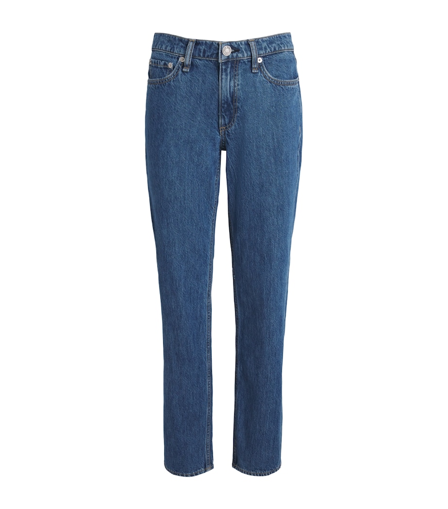 Rag & Bone Womens Harlow Mid-Rise Straight Jeans Park Image 1