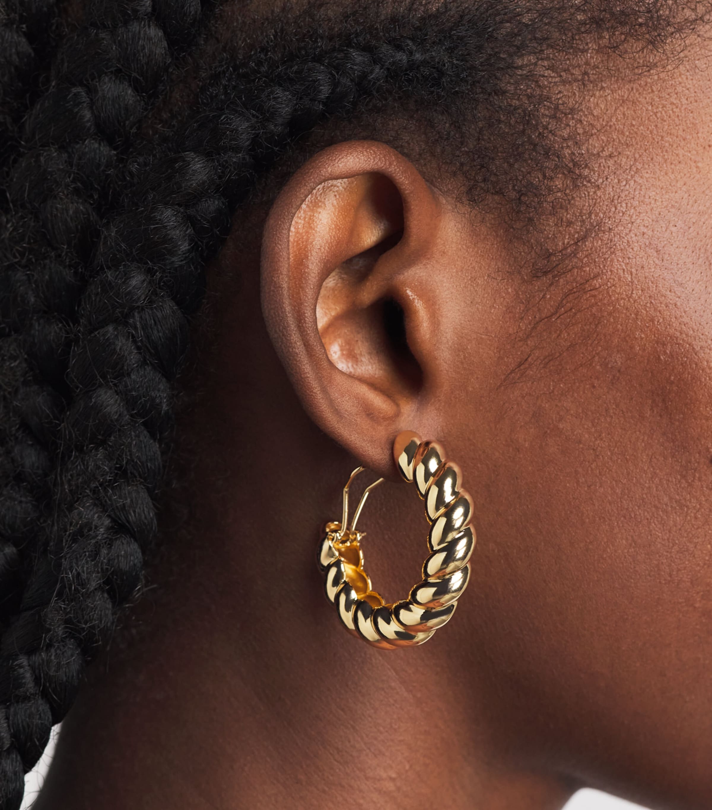 Eddie Borgo Gold-Plated Torsade Hoop Earrings Gold Image 2
