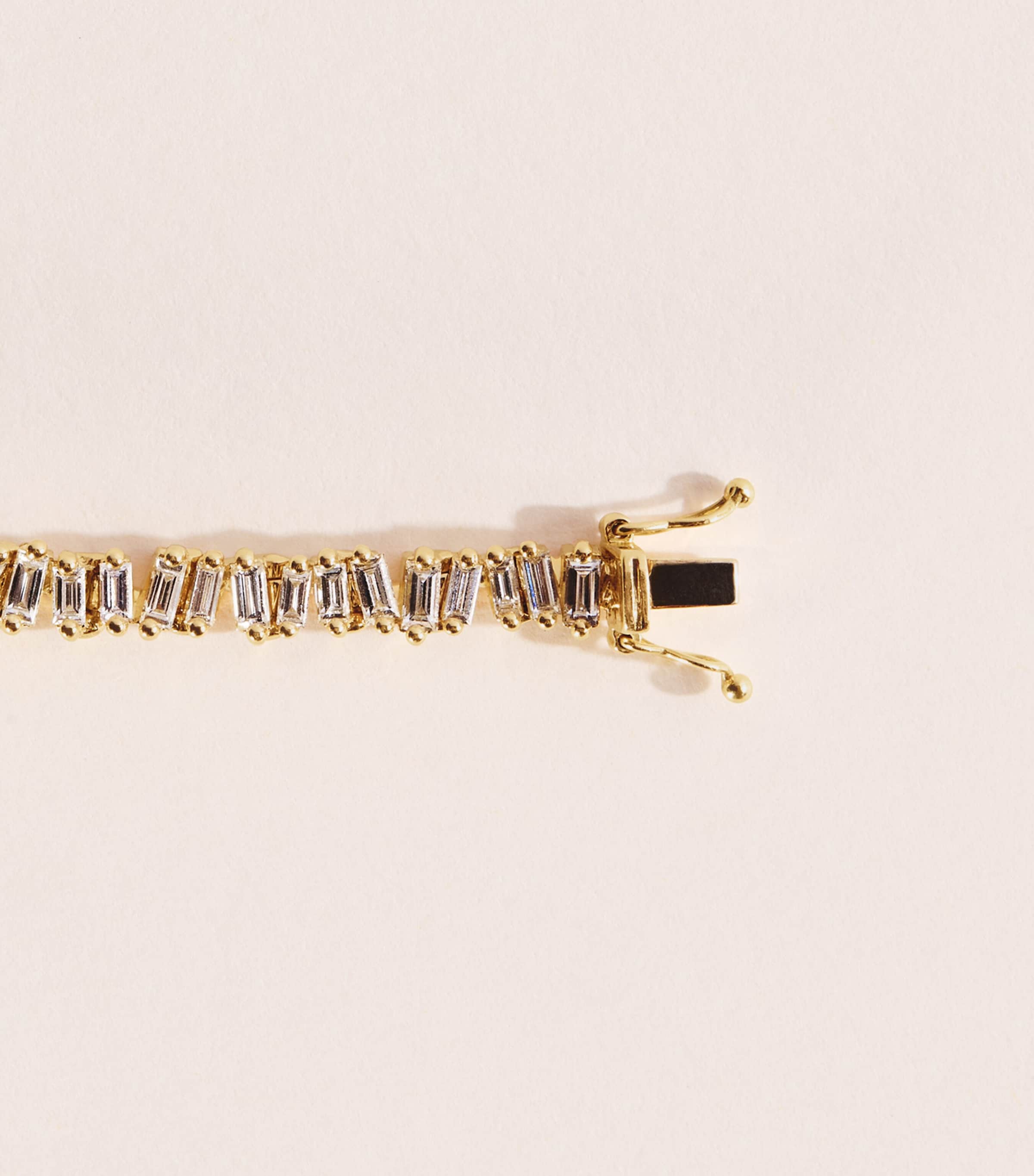 Suzanne Kalan Yellow Gold and Diamond Classic Tennis Bracelet Yg/wd Image 5