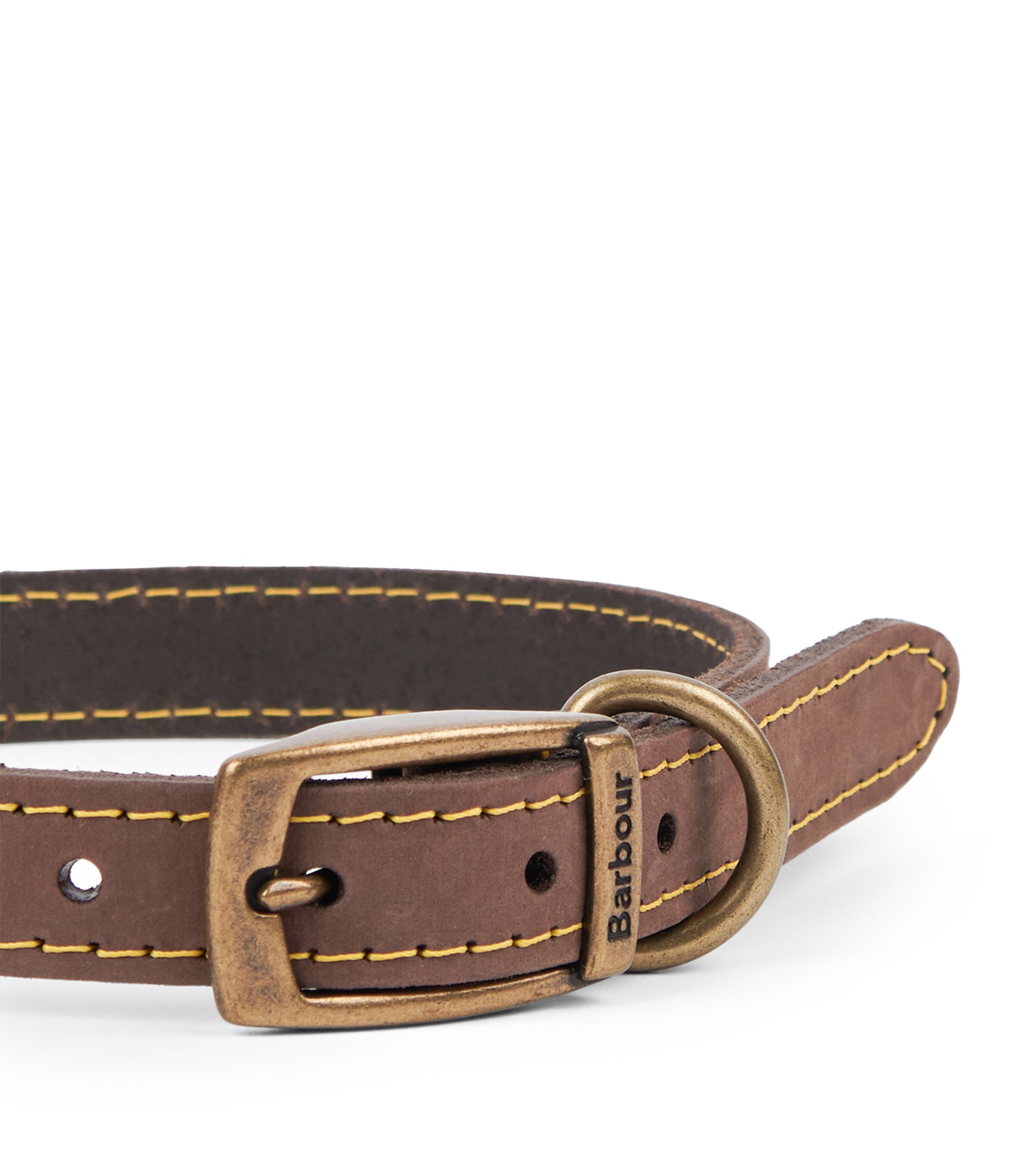 Leather Dog Collar BROWN Image 3