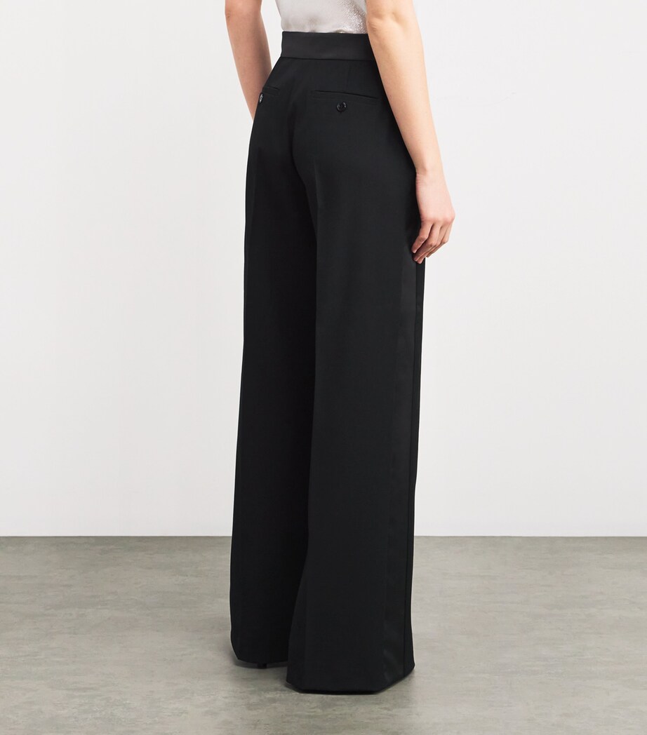 Twill Tuxedo Trousers BLACK Image 4