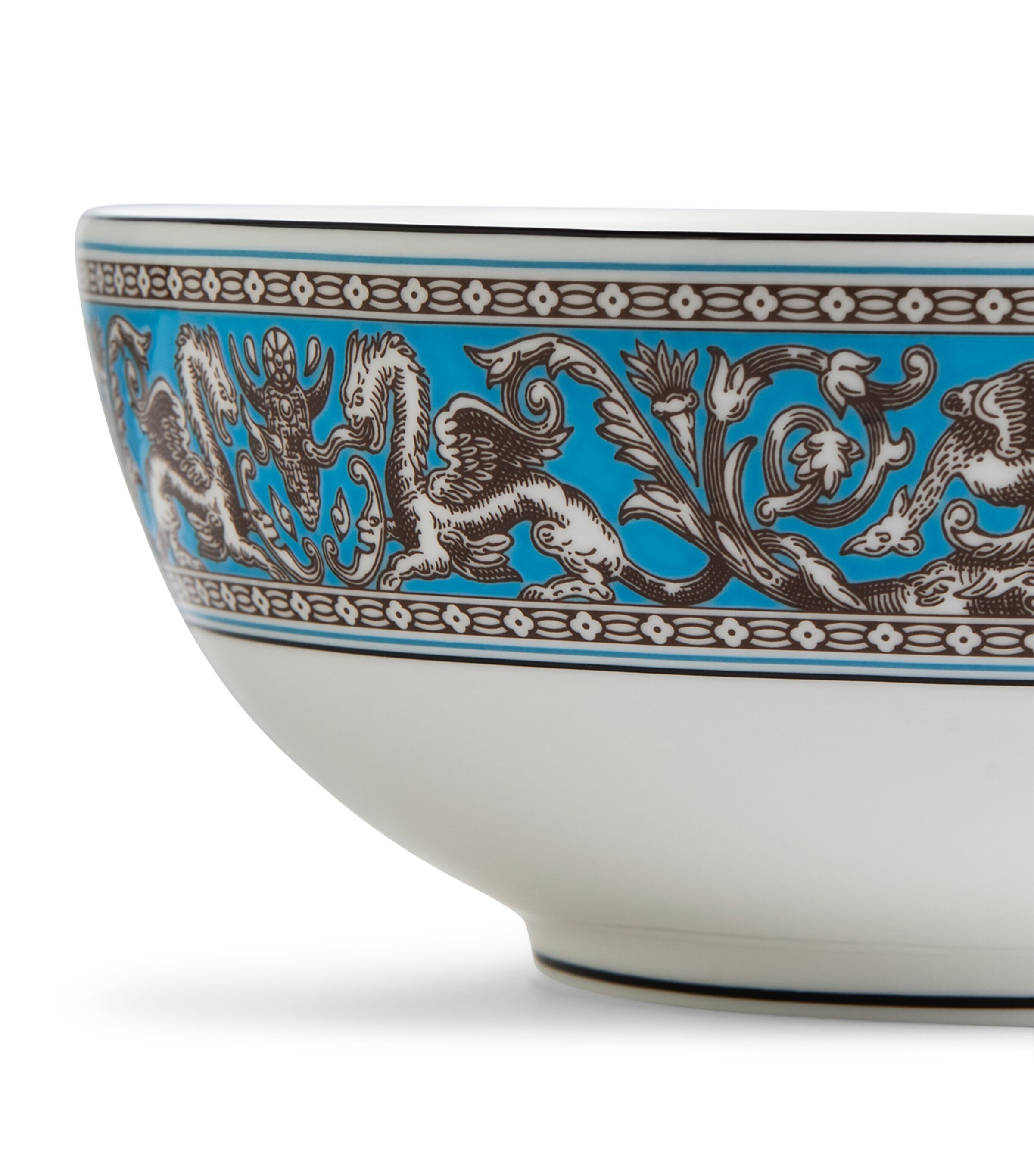 Wedgwood Florentine Soup/Noodle Bowl (20cm) Turquoise Image 3