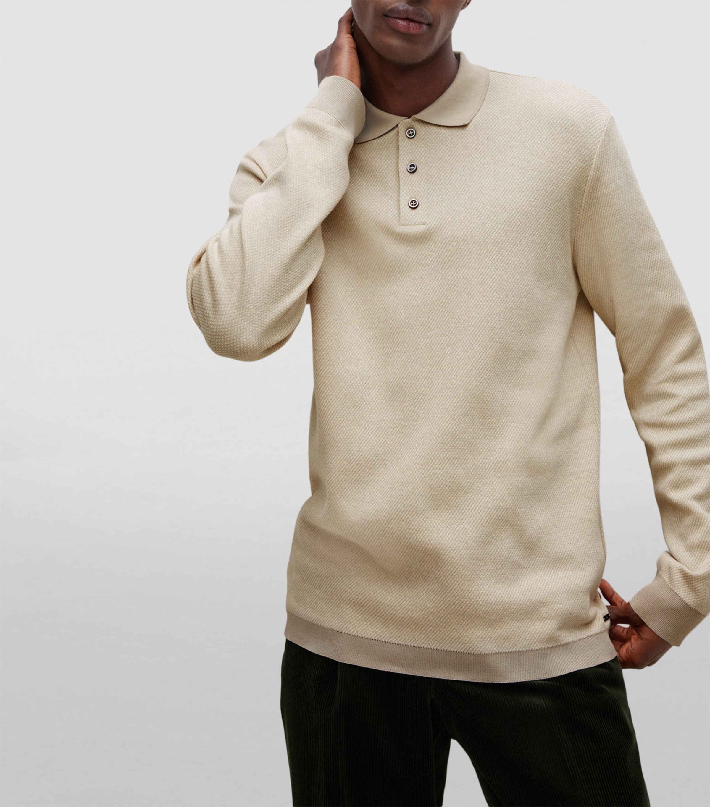 Long-Sleeved Polo Shirt 131 Image 5