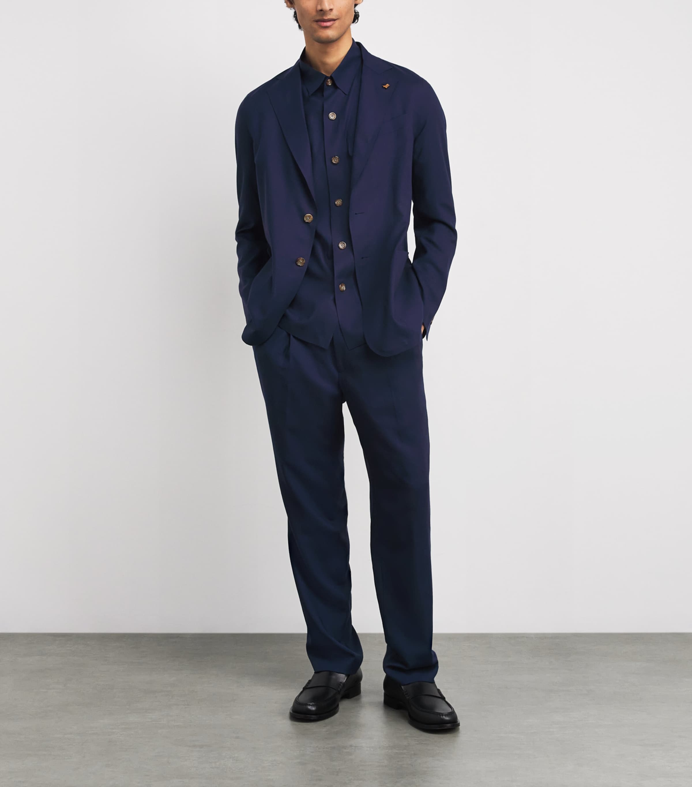 Cashmere Shirt 46237 DARK BLUE Image 2