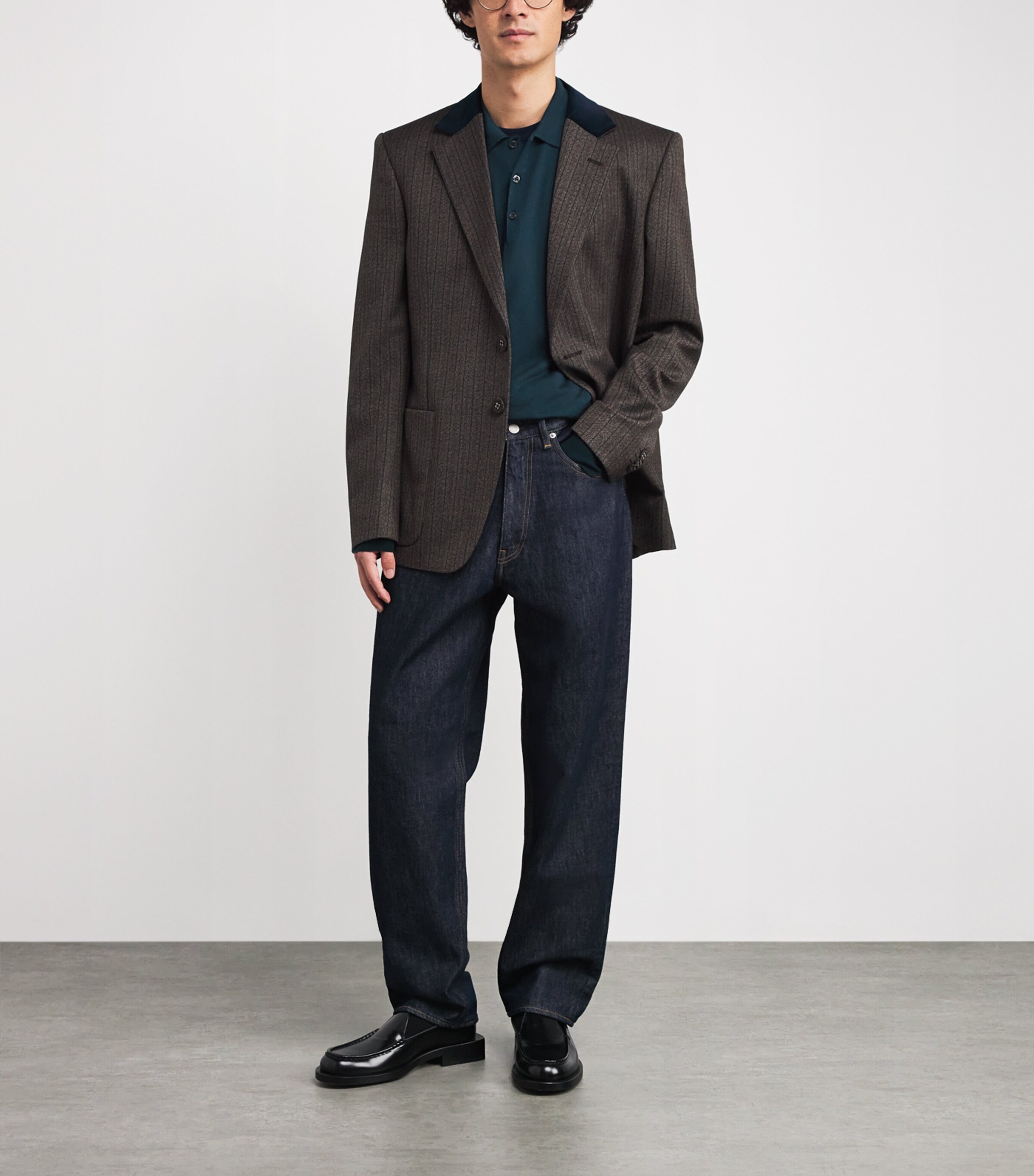 Merino Wool Belper Polo Shirt RICHARDSON GREEN Image 2