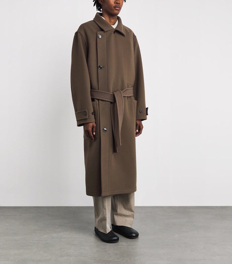 Wool Overcoat DARK SQUIRREL BR500 Image 3