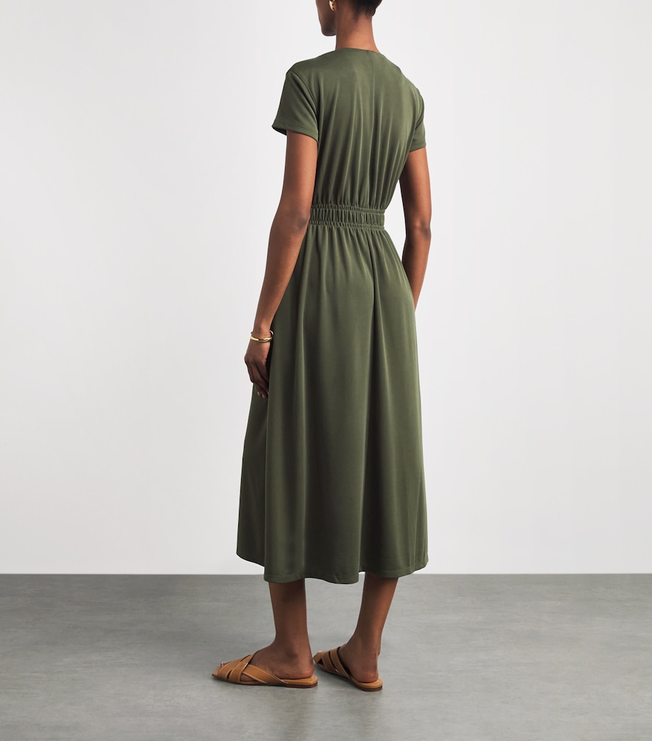 mm Jersey Cannone Midi Dress - Green - M mm Jersey Cannone Midi Dress - Green - M