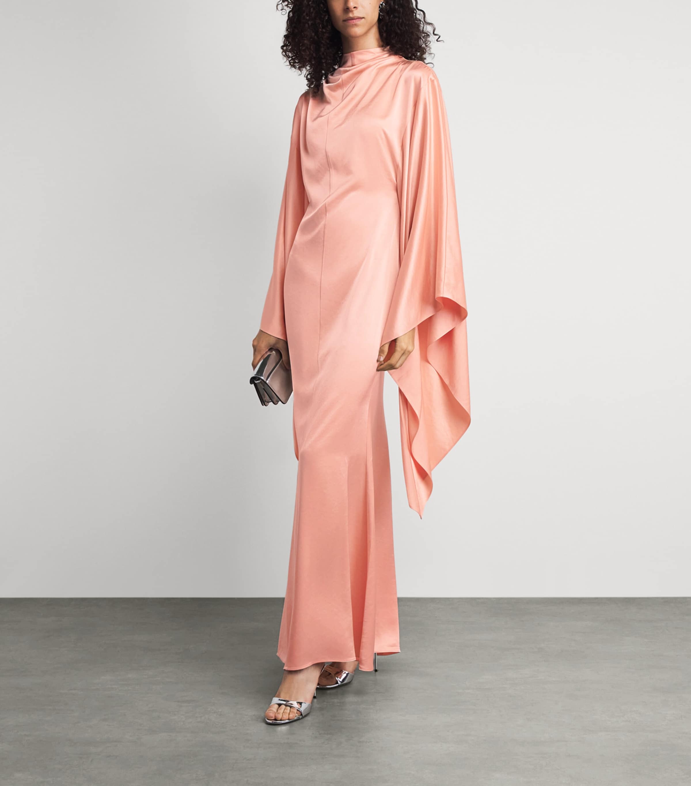 De La Vali Womens Dedalo Maxi Dress Pink Image 2