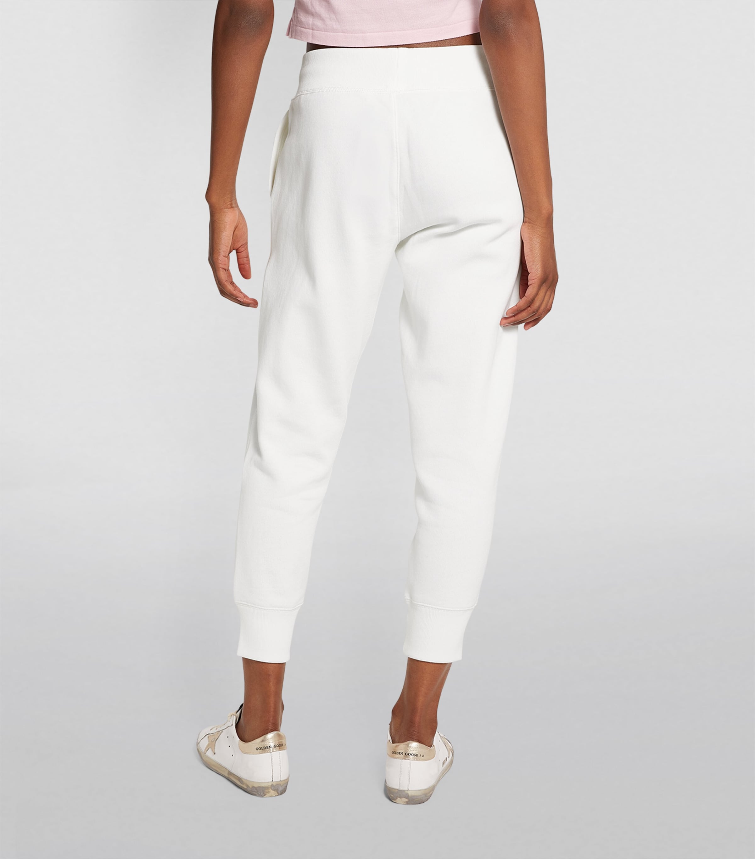 Cropped Sweatpants WHITE Image 4