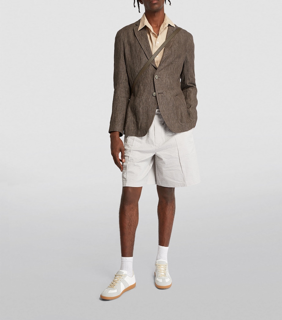 Linen Single-Breasted Blazer 444 Image 2