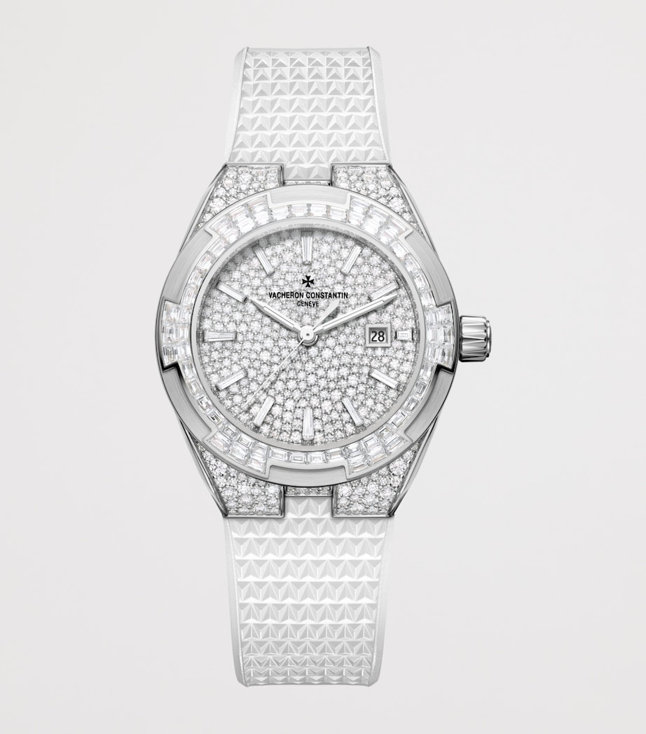 Vacheron Constantin White Gold and Diamond Overseas High Jewellery Watch 35mm White Gold Image 2