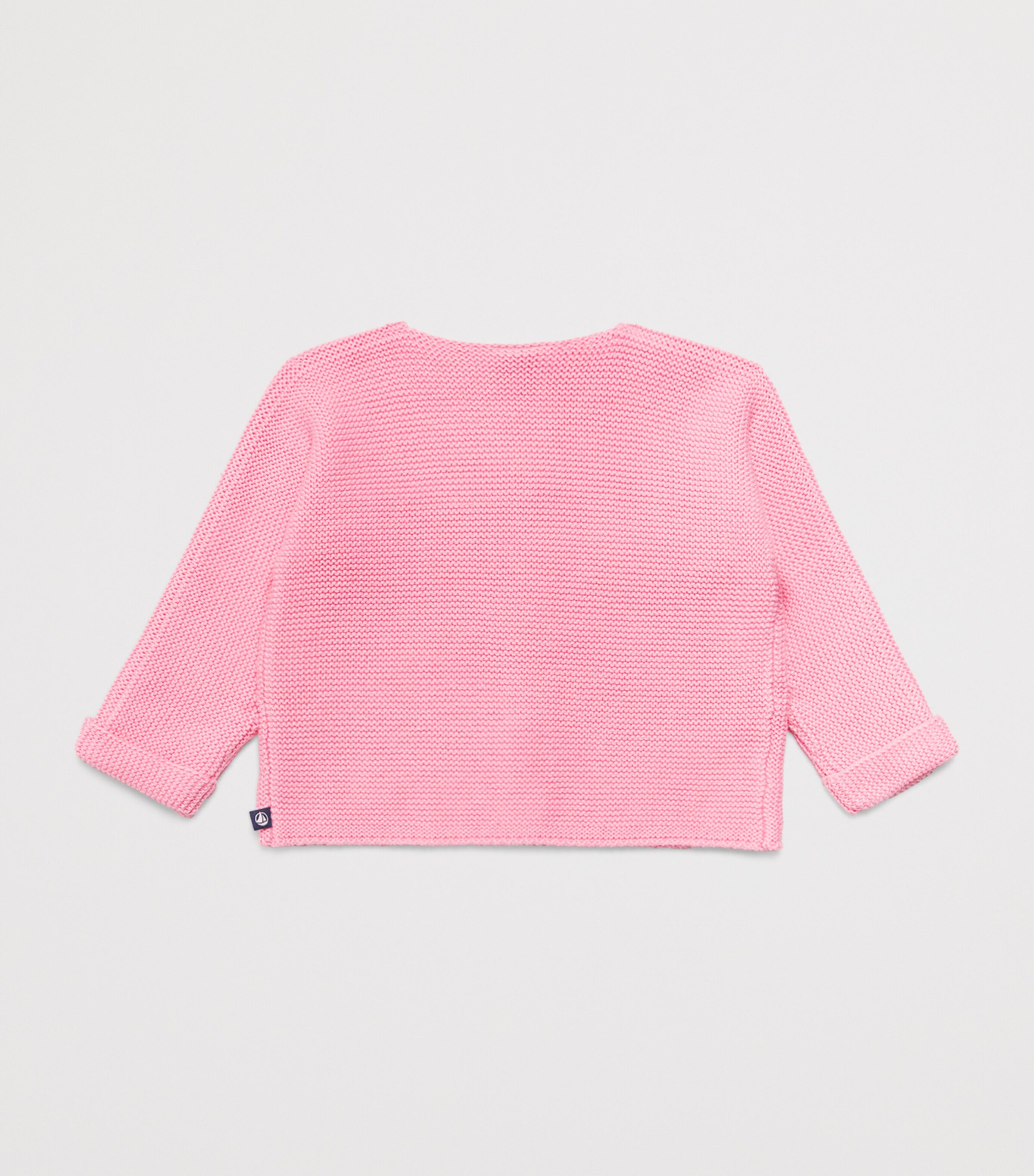 Petit Bateau Cotton Moss-Stitch Cardigan (1-18 Months) Marquise Image 2