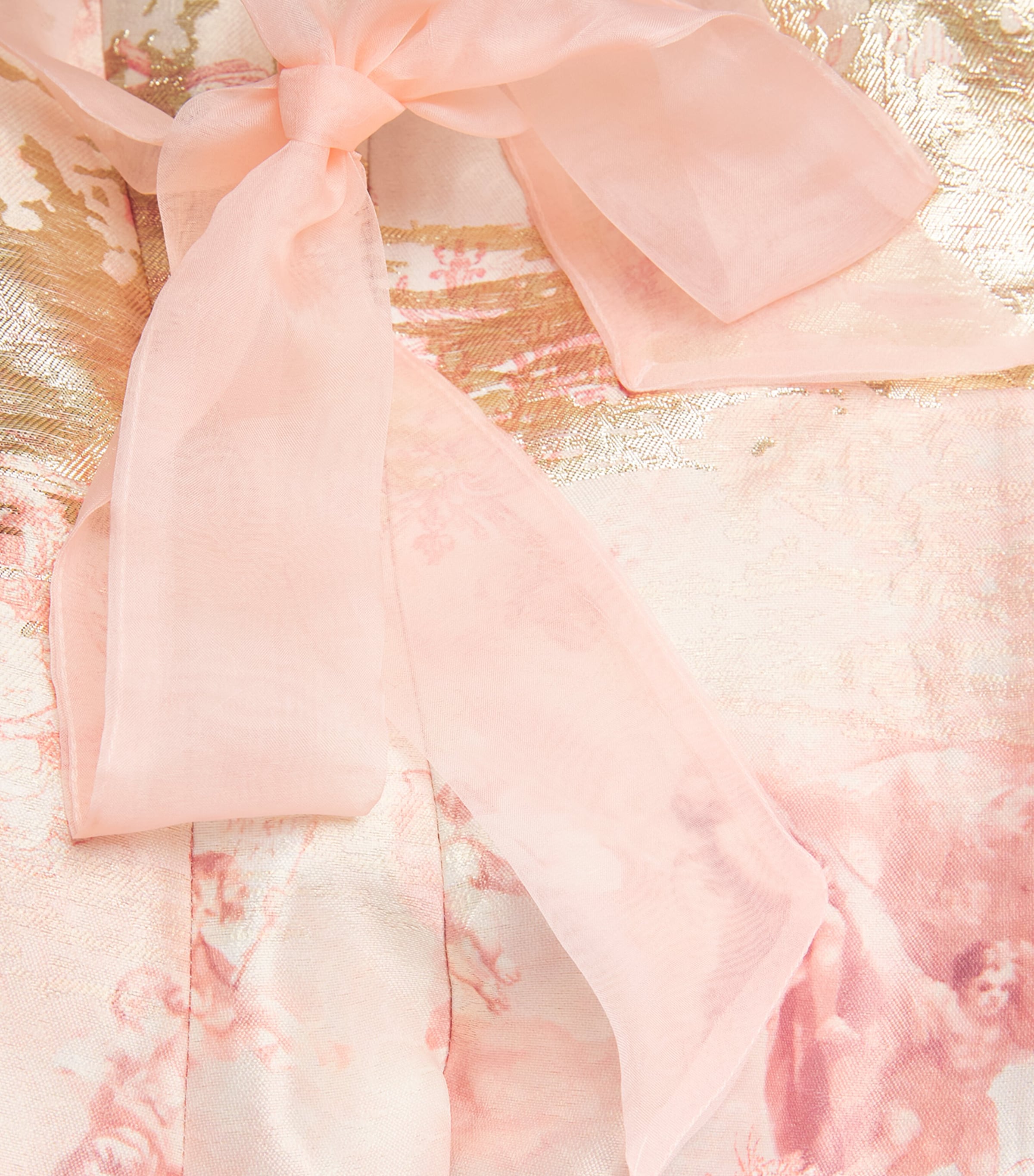 Alice+Olivia Pink Printed Summer Mini Dress | Harrods US
