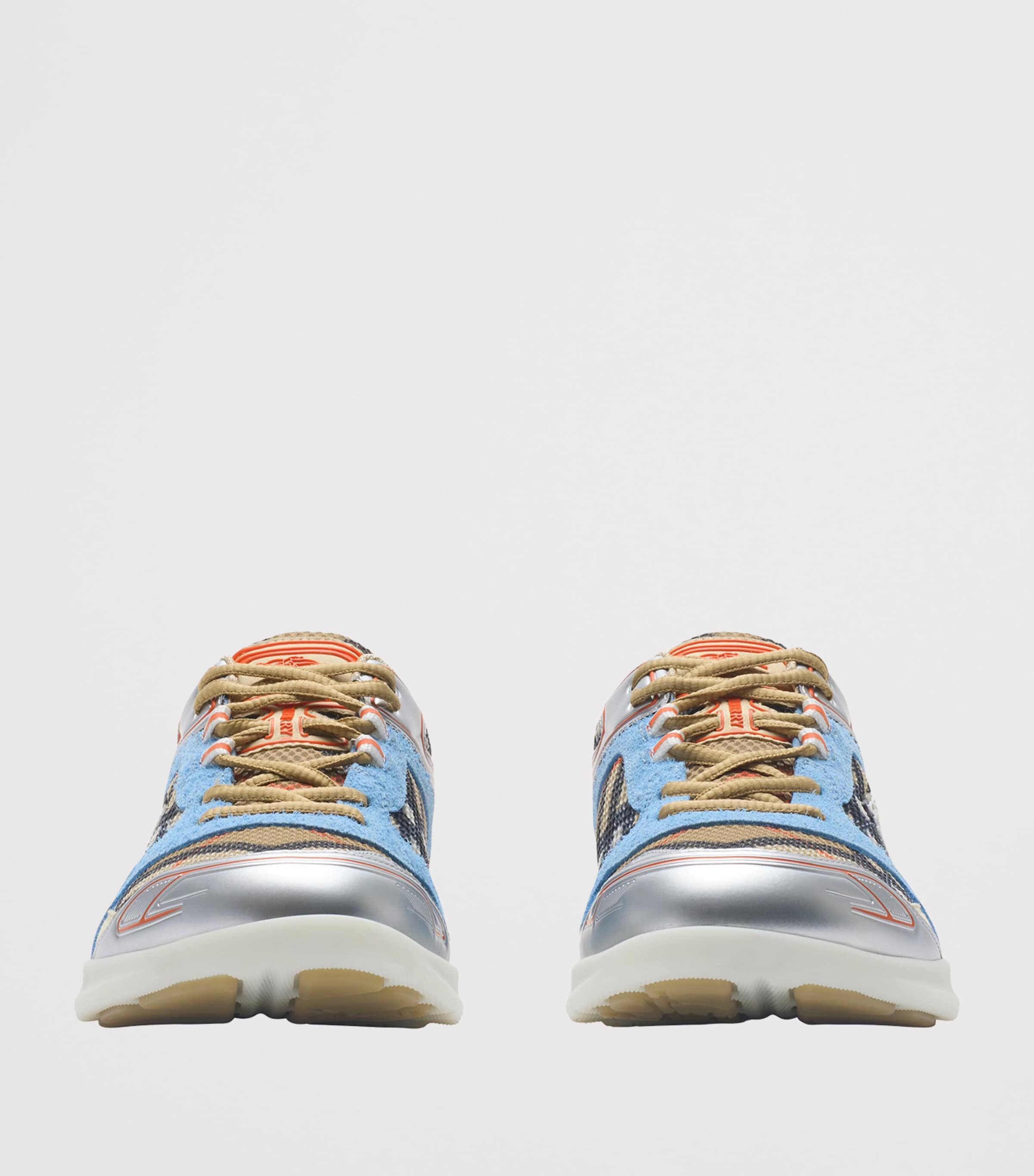 Leather Check Matrix Sneakers SAND IP CHECK Image 4