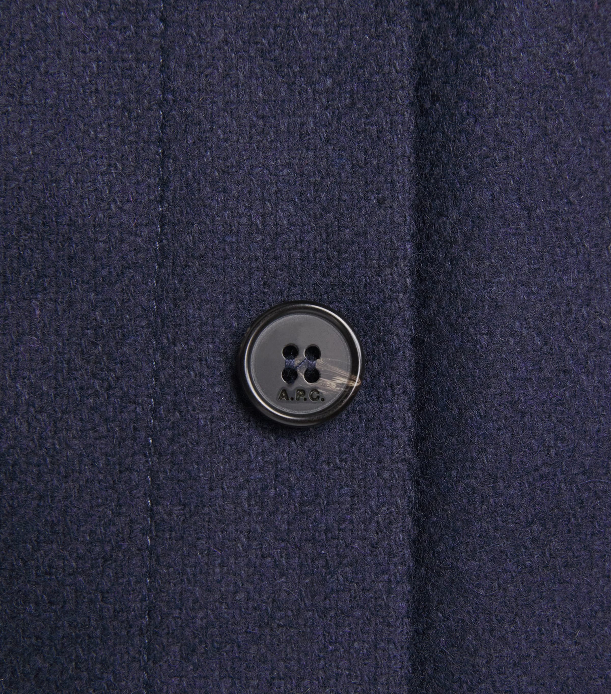 Wool-Blend Corduroy-Collar Overshirt PIA HEATHER MARINE Image 5