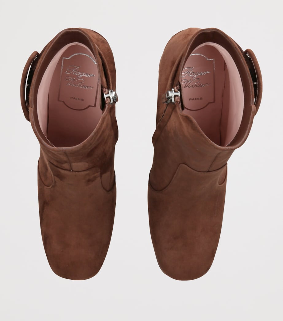 Suede Polly Ankle Boots 85 BROWN Image 4