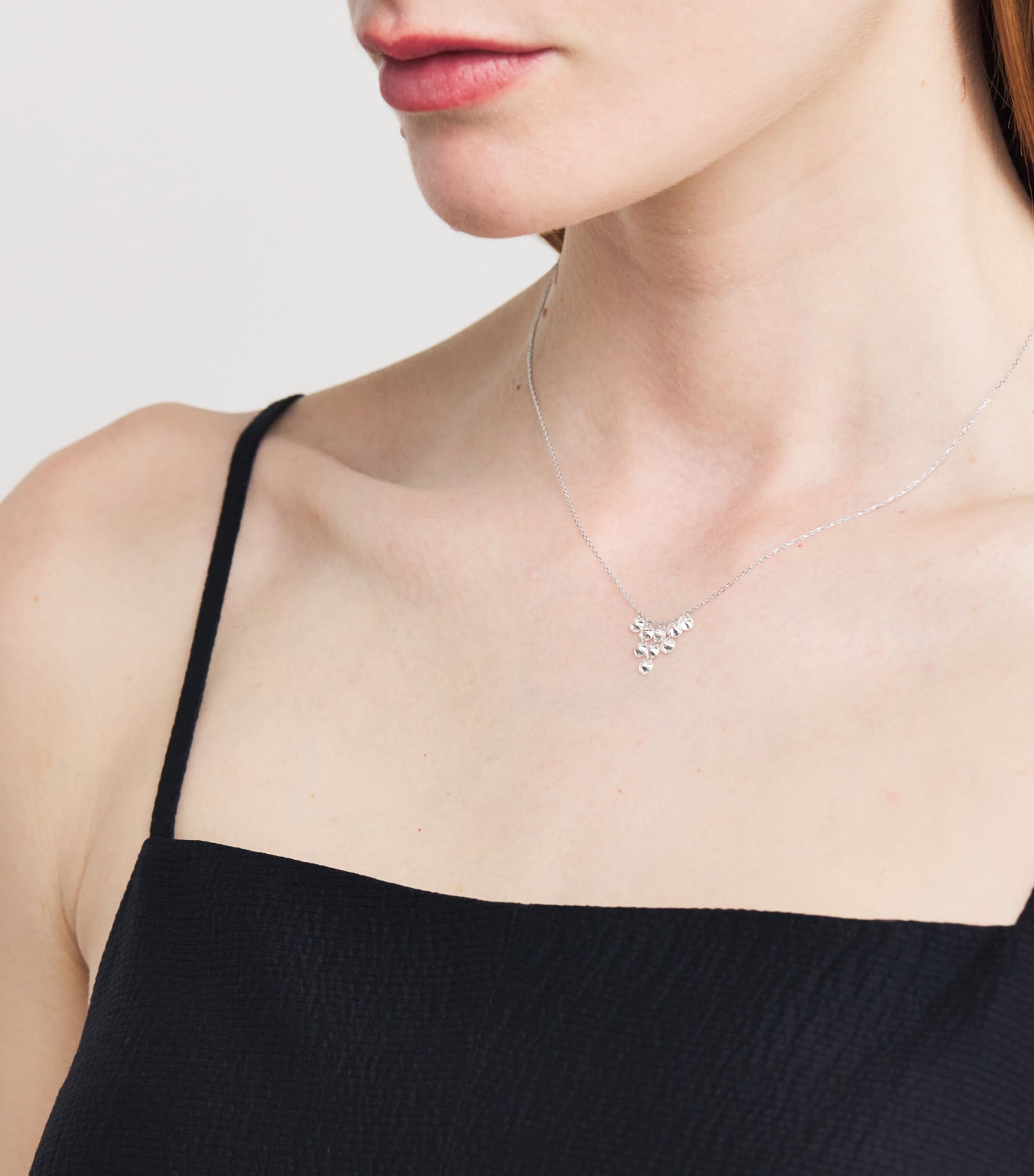 White Gold and Diamond Céleste Necklace WHITE GOLD Image 2