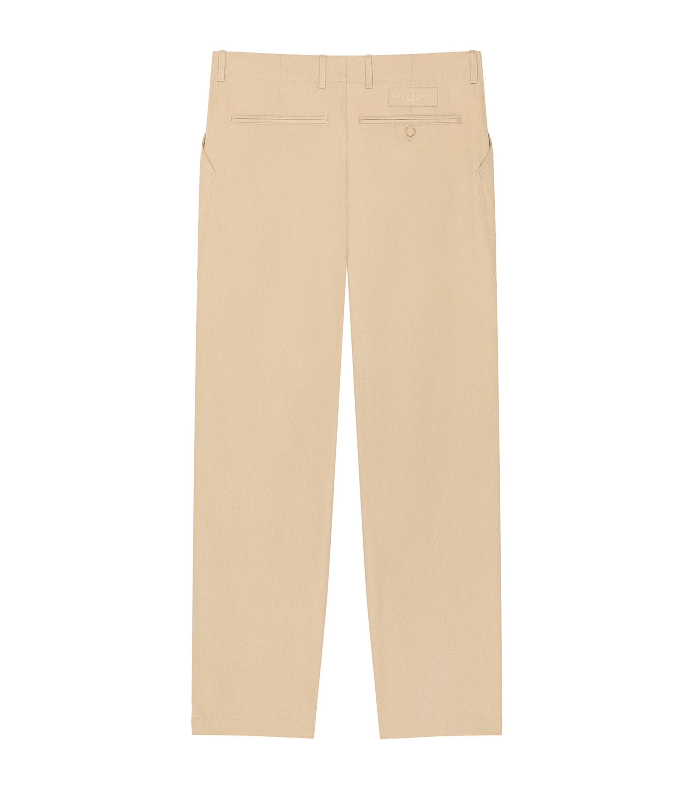 Cotton Tailored Trousers BEIGE Image 4
