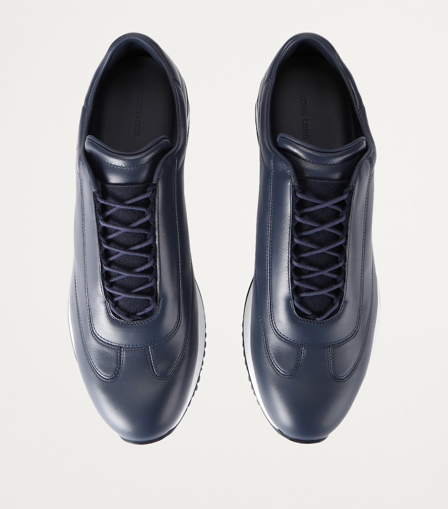 John Lobb Leather River Sneakers Blue/dark Image 4