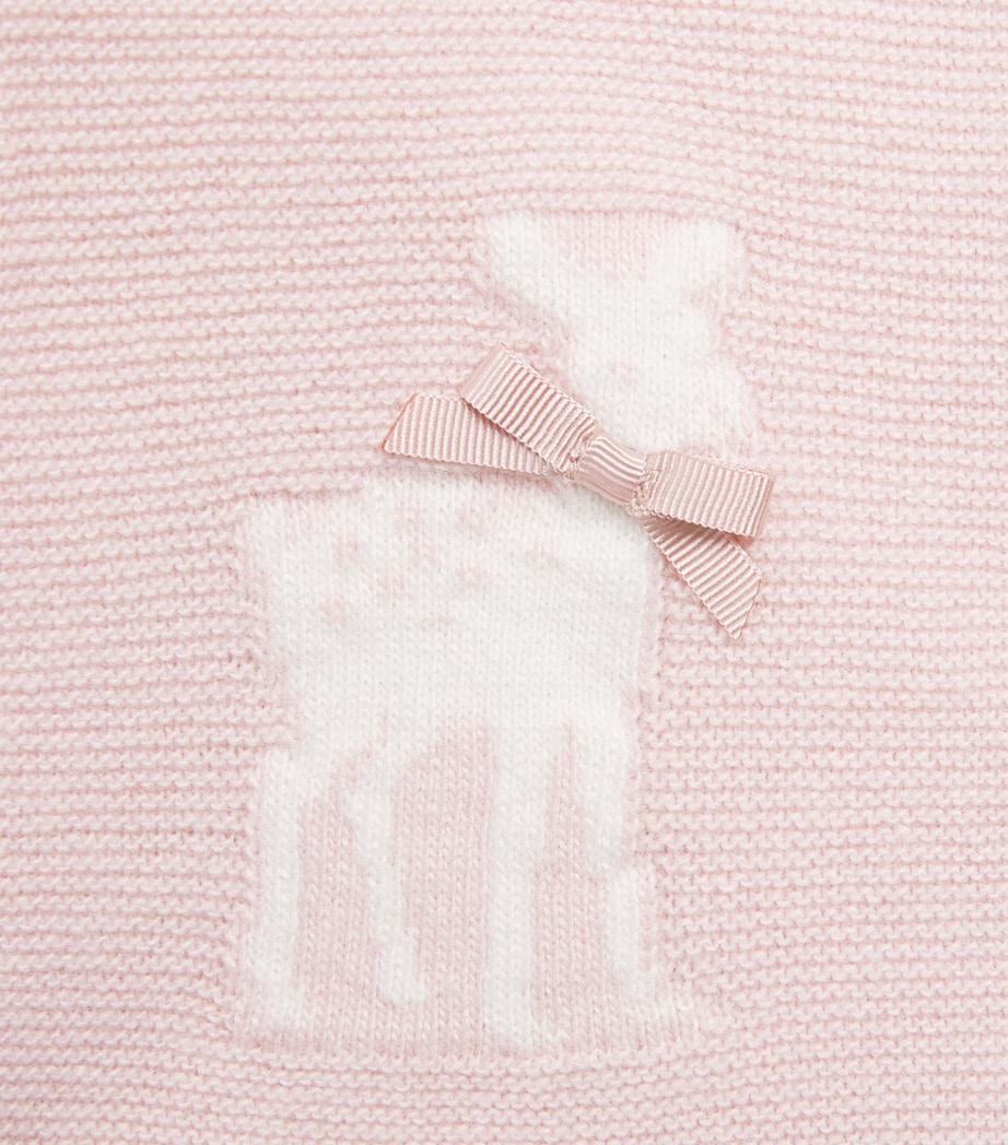 Patachou Fawns Intarsia Cardigan (1-24 Months) Sweet Pink Image 3