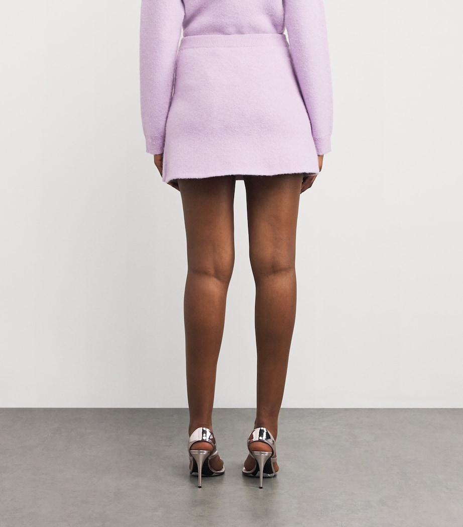Crystal-Embellished Mini Skirt LILAC Image 4