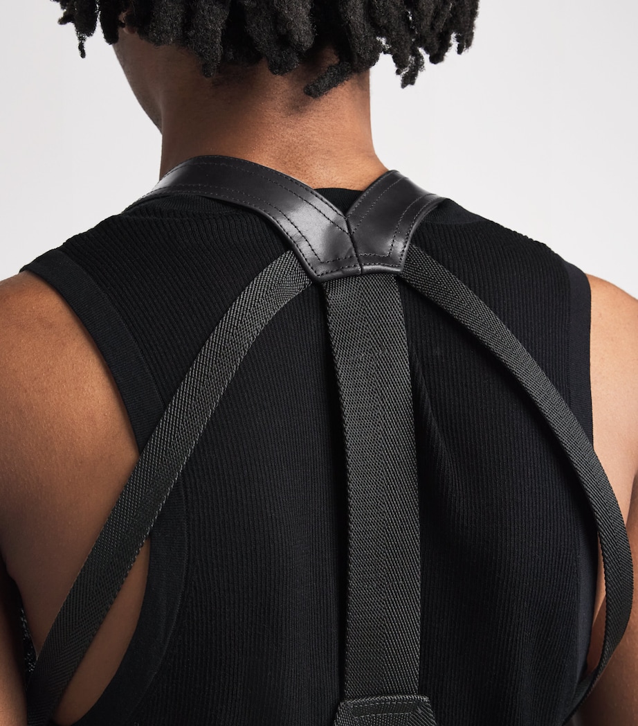 Rick Owens Mens Temple Bauhaus Vest Black Image 3