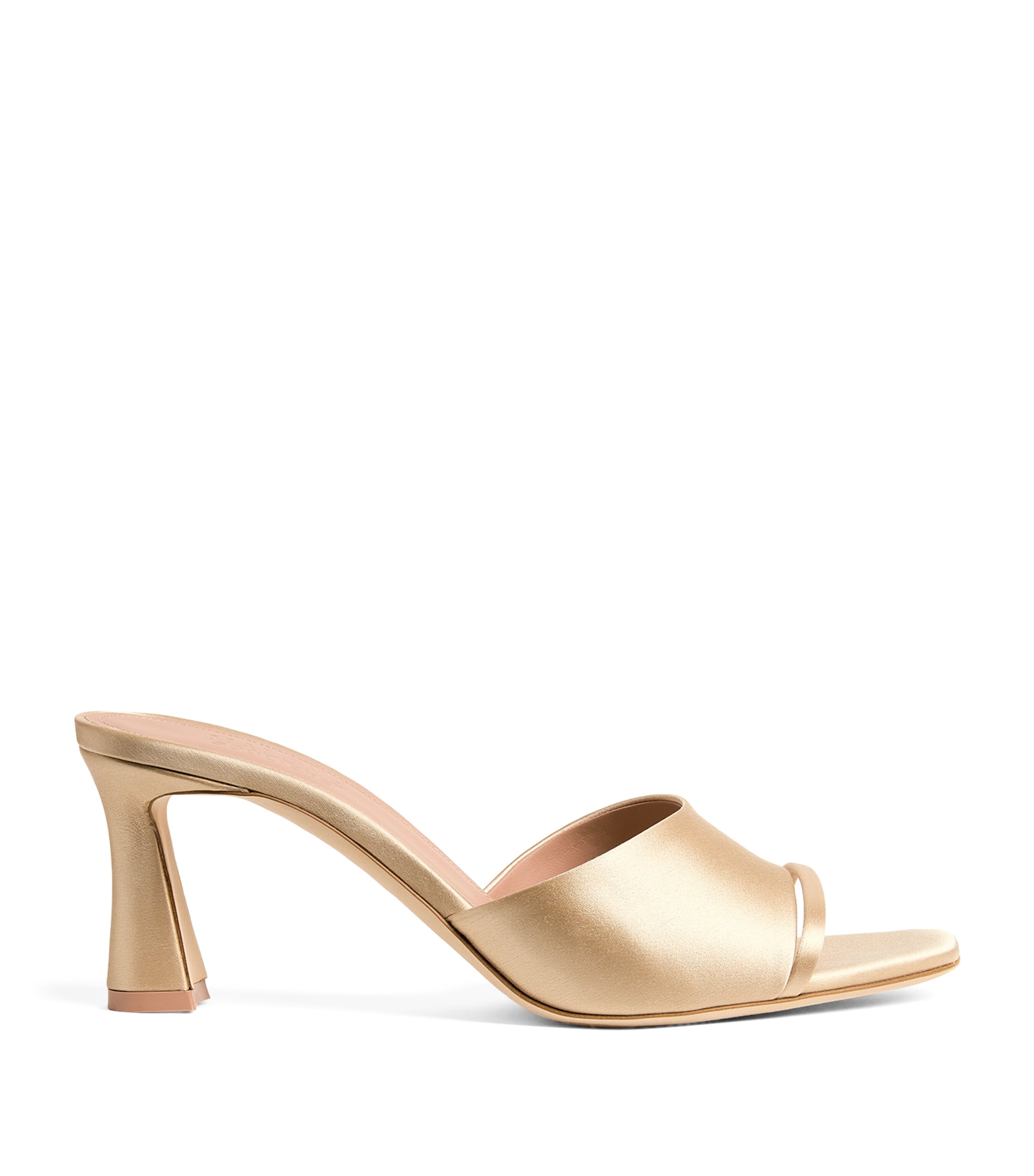 Malone Souliers Satin Roxanne Mules 70 In Gold