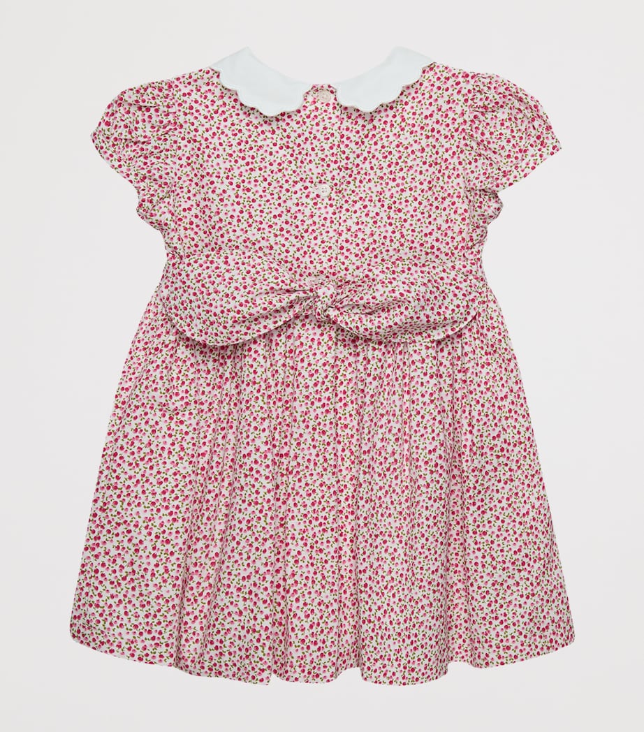 Cotton Floral Duck Dress (3-24 Months) RED CHERRY DITSY Image 2