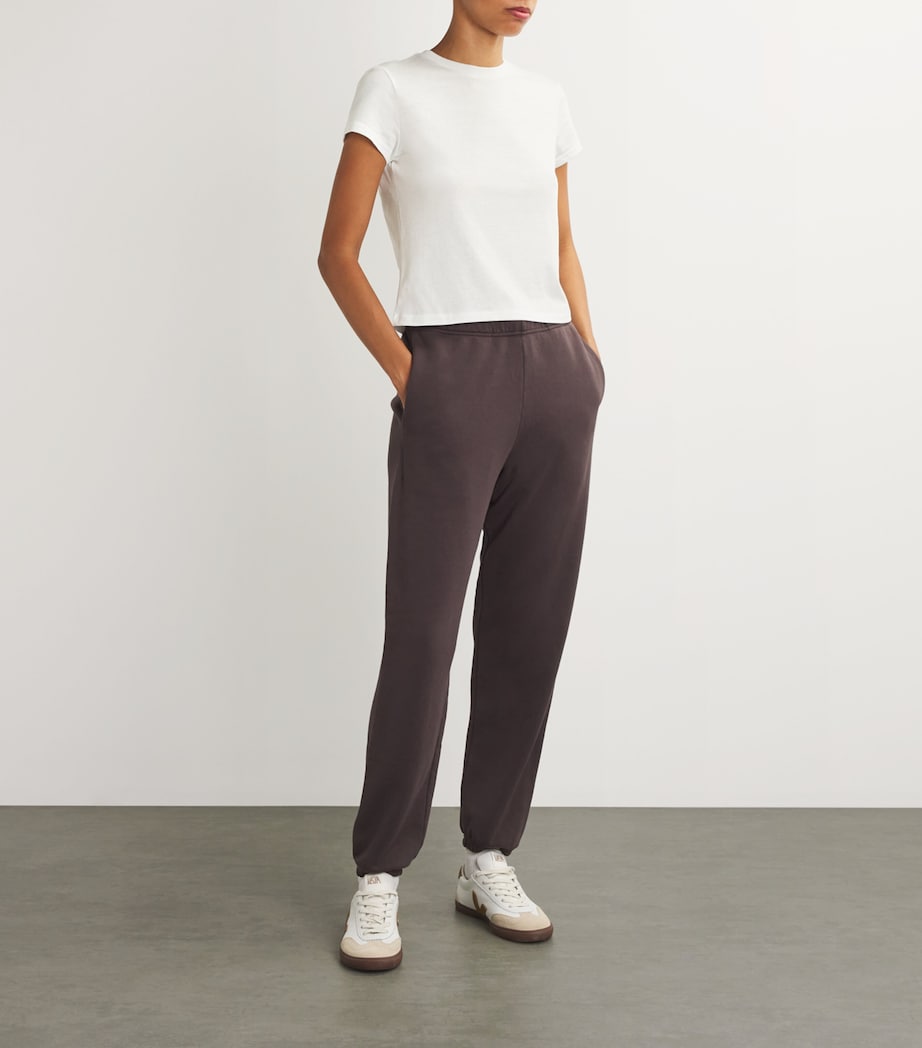Cotton-Blend Shrunken T-Shirt SNOW Image 2