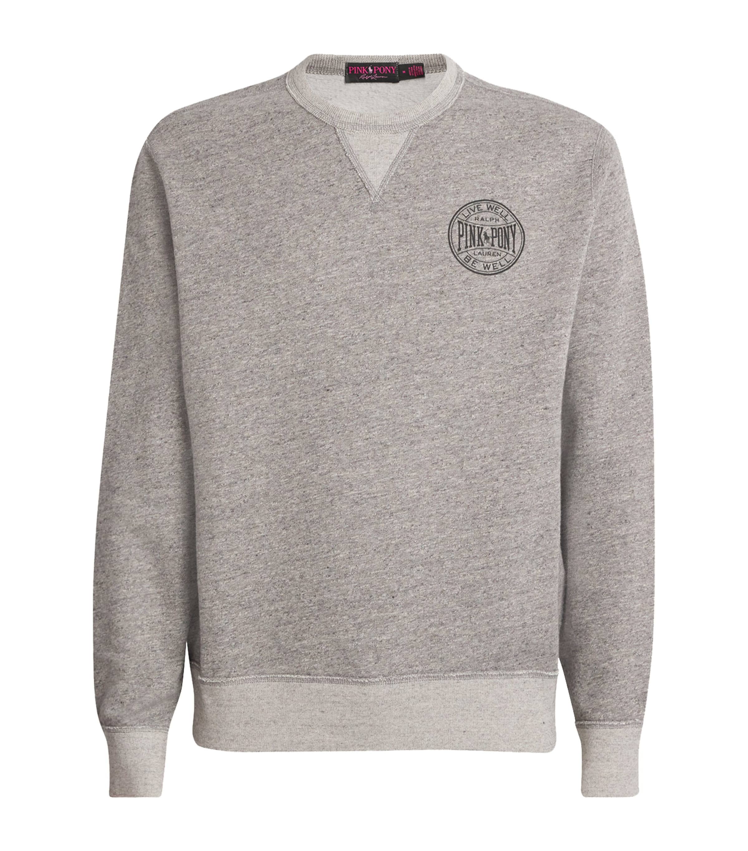 Polo Ralph Lauren Pink Pony Sweatshirt In Grey