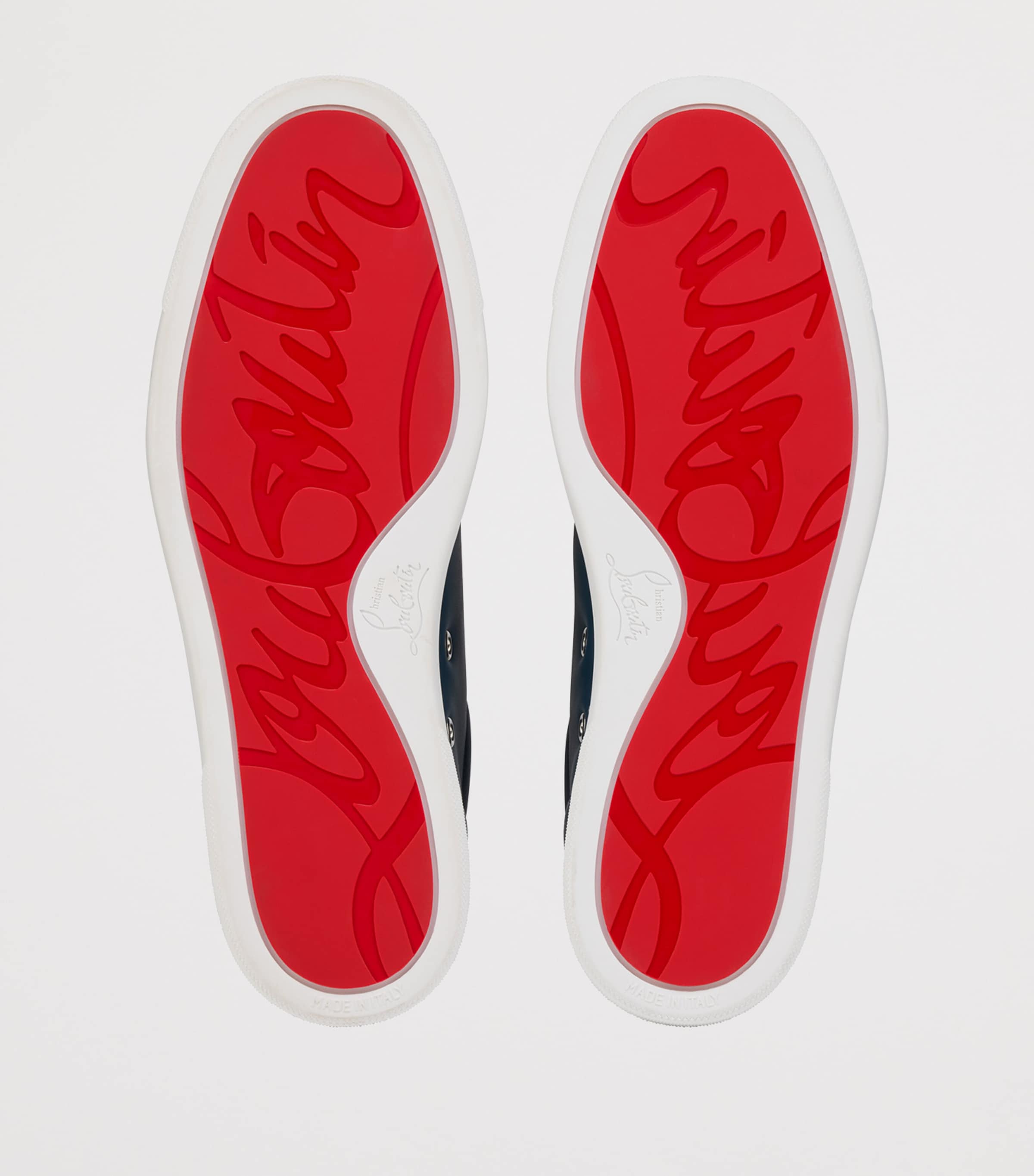 Christian Louboutin Retero Leather Low-Top Sneakers Image 5