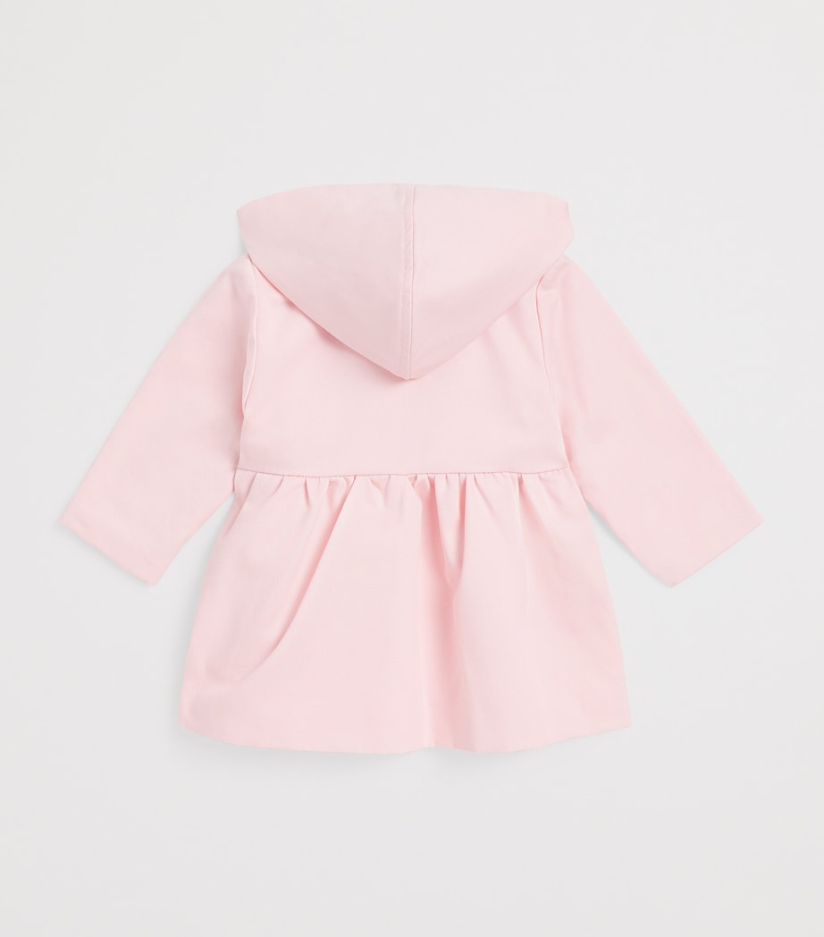 Twill Hooded Trench Coat (3 Months - 4 Years) 31ROSE PÂLE Image 2