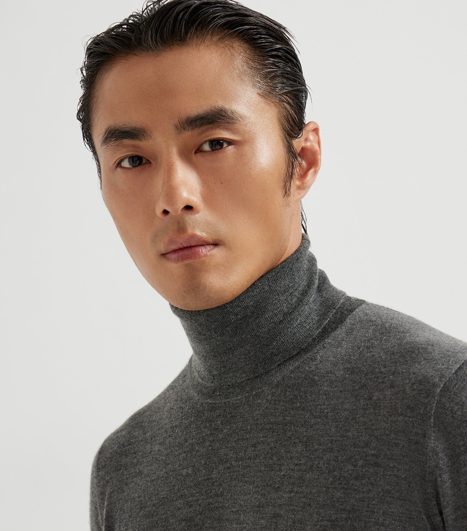 Cashmere-Silk Rollneck Sweater C079C Image 6