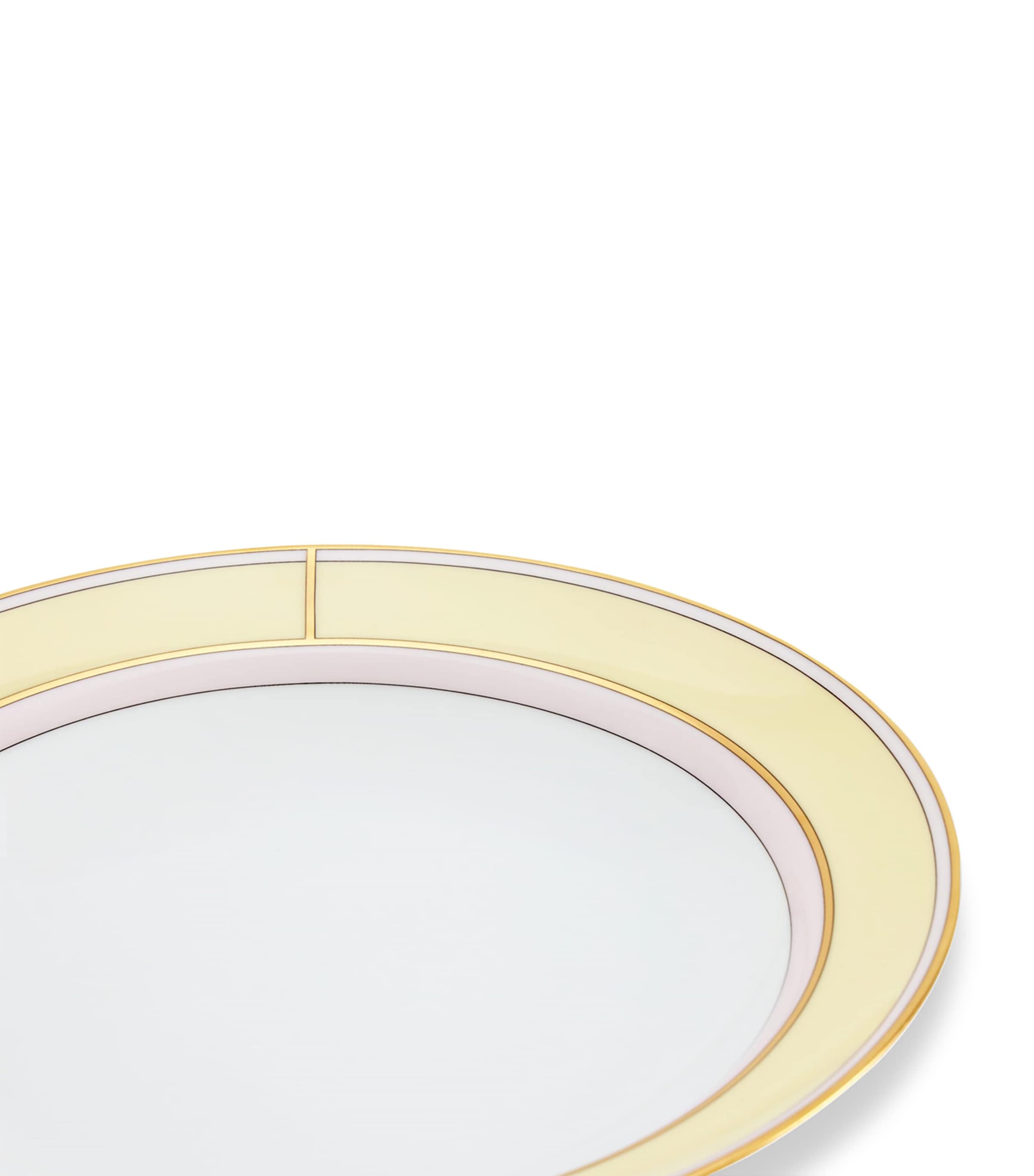 GINORI 1735 Porcelain Colonna Diva Giallo Soup Plate (24cm) Image 5