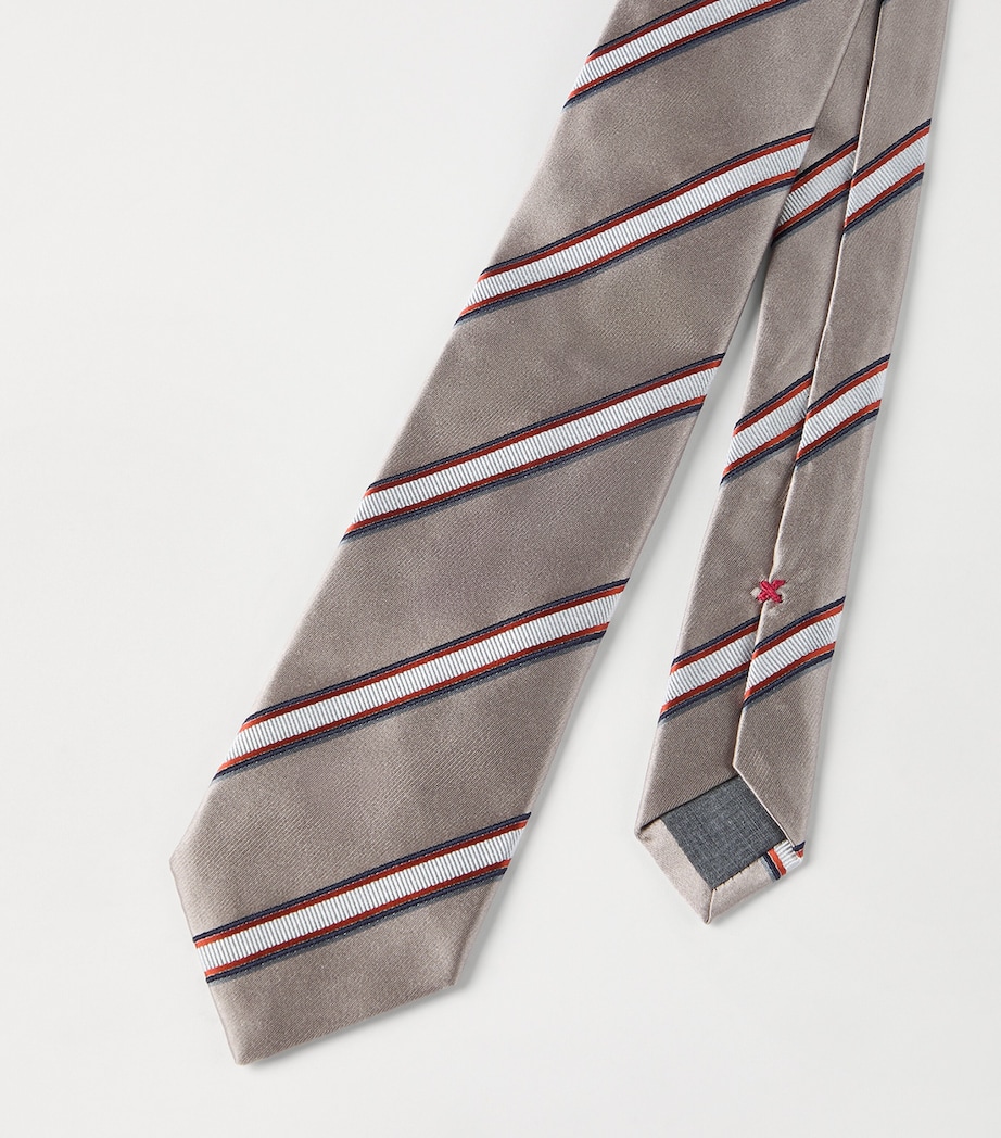 Silk Stripe Tie C2209 Image 3