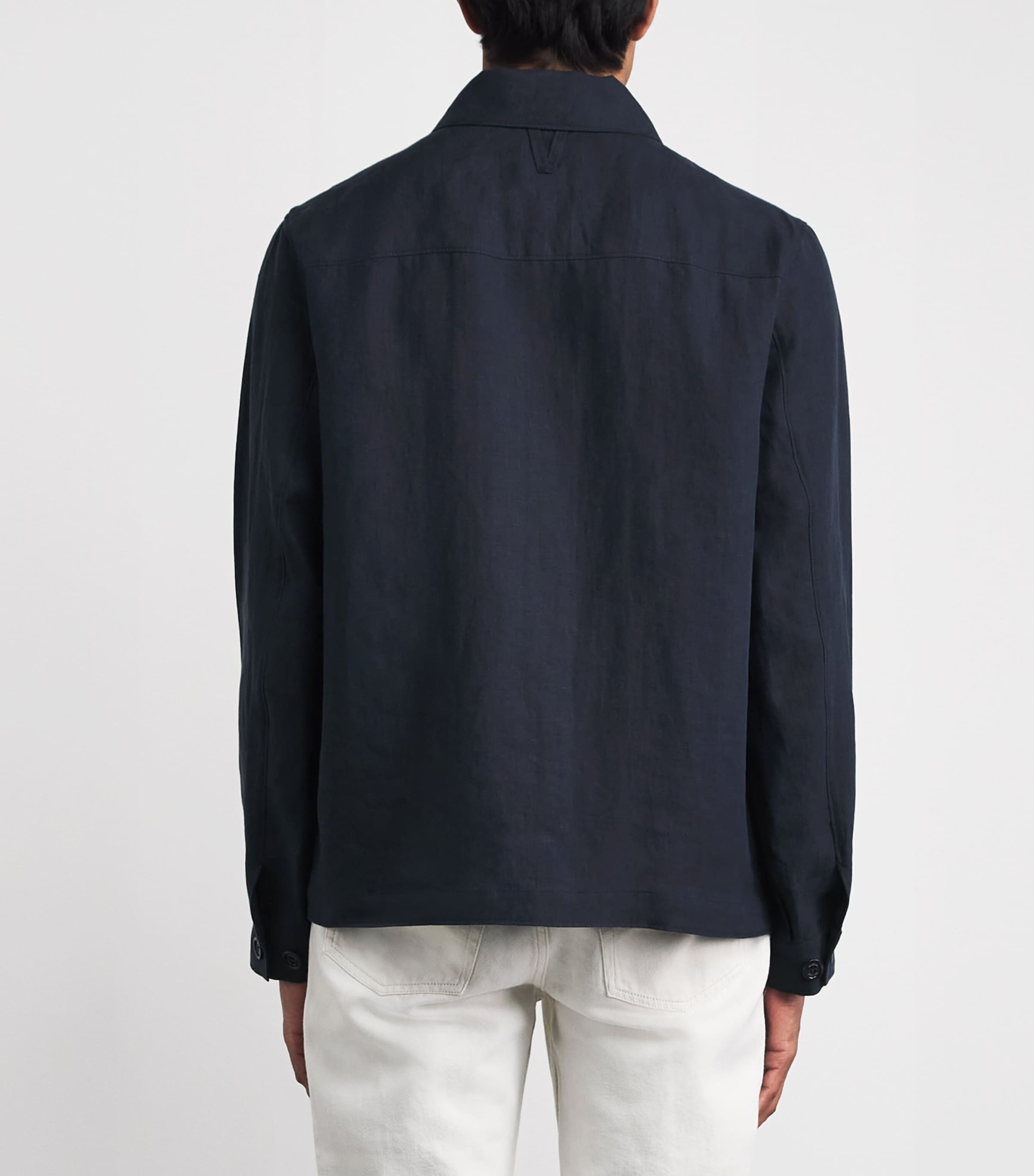 Valstar Mens Linen Overshirt Notte Image 5