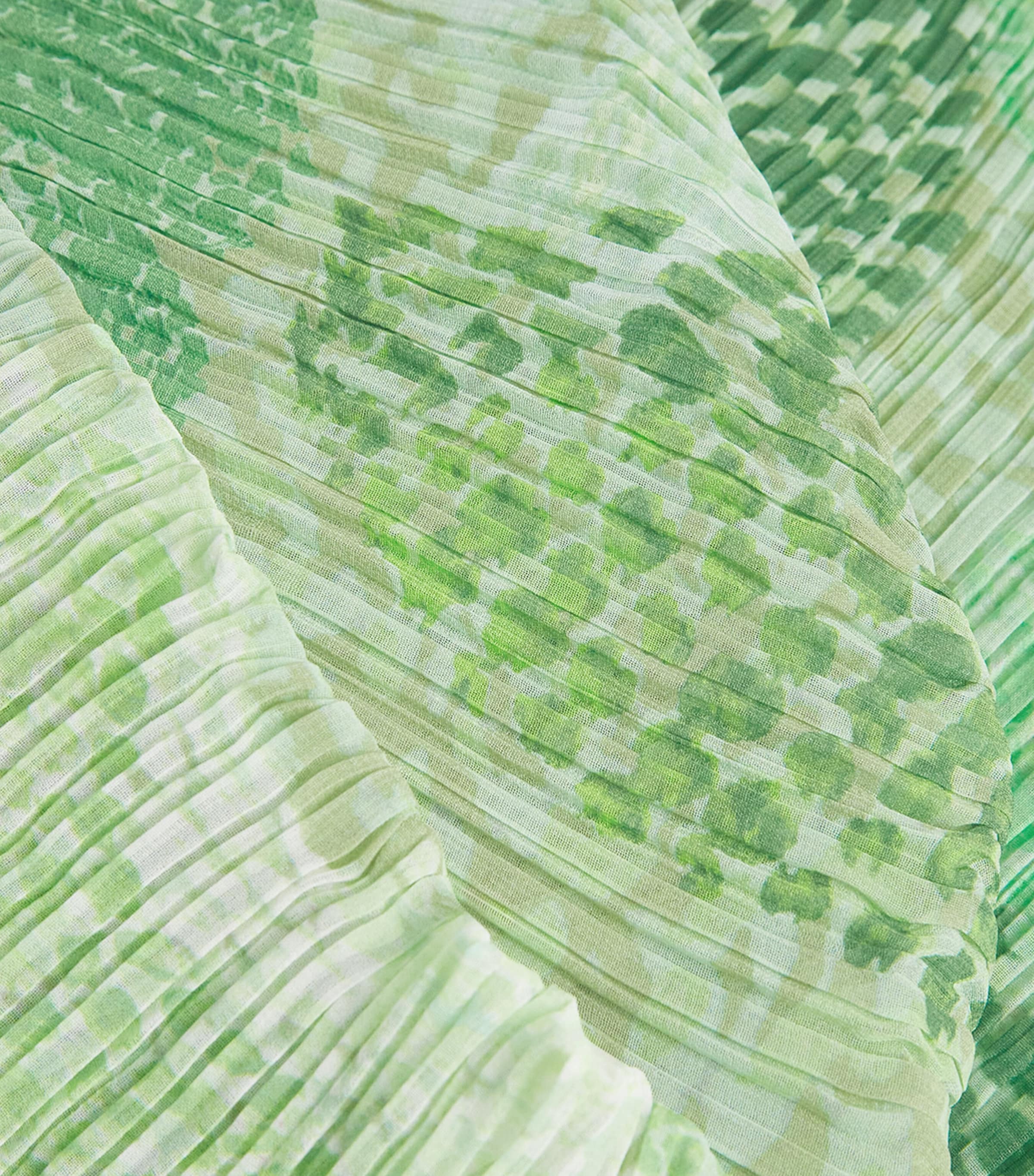 Pleats Please Issey Miyake Green Pleated Foggy Forest Madame-T