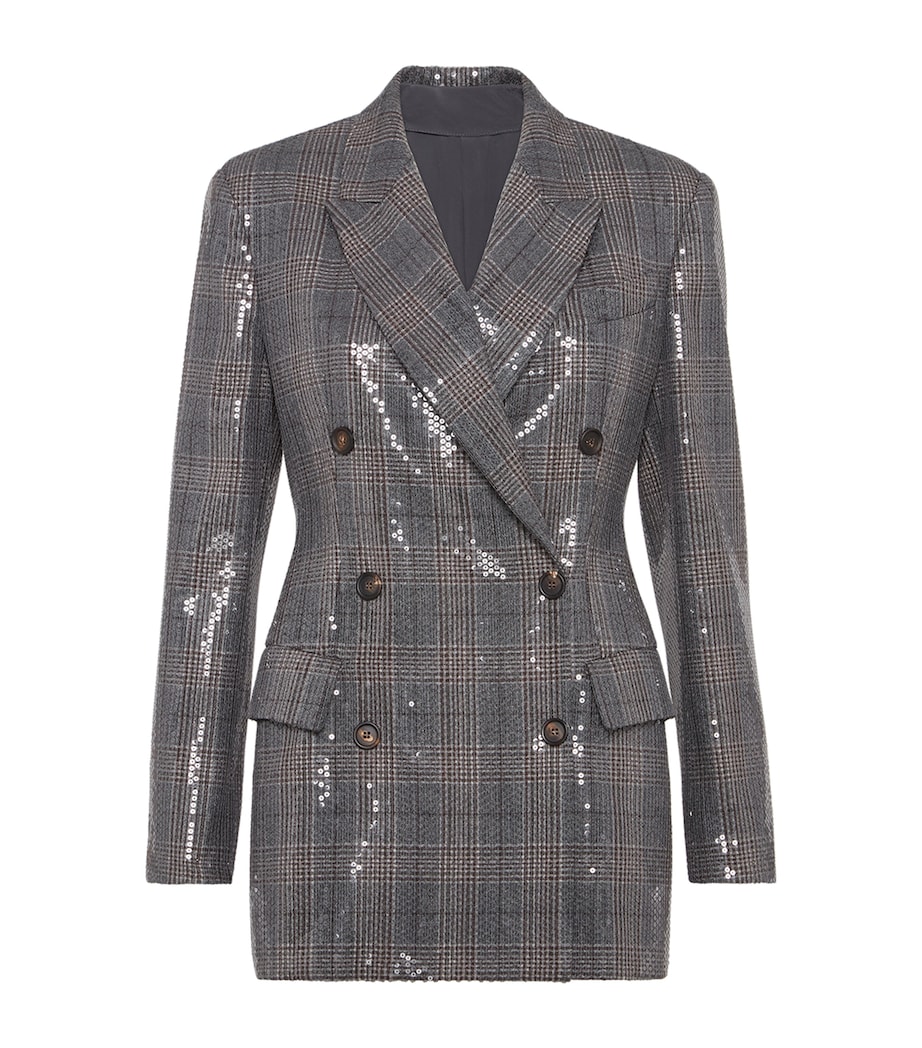 Virgin Wool Sequinned Blazer C001 Image 1