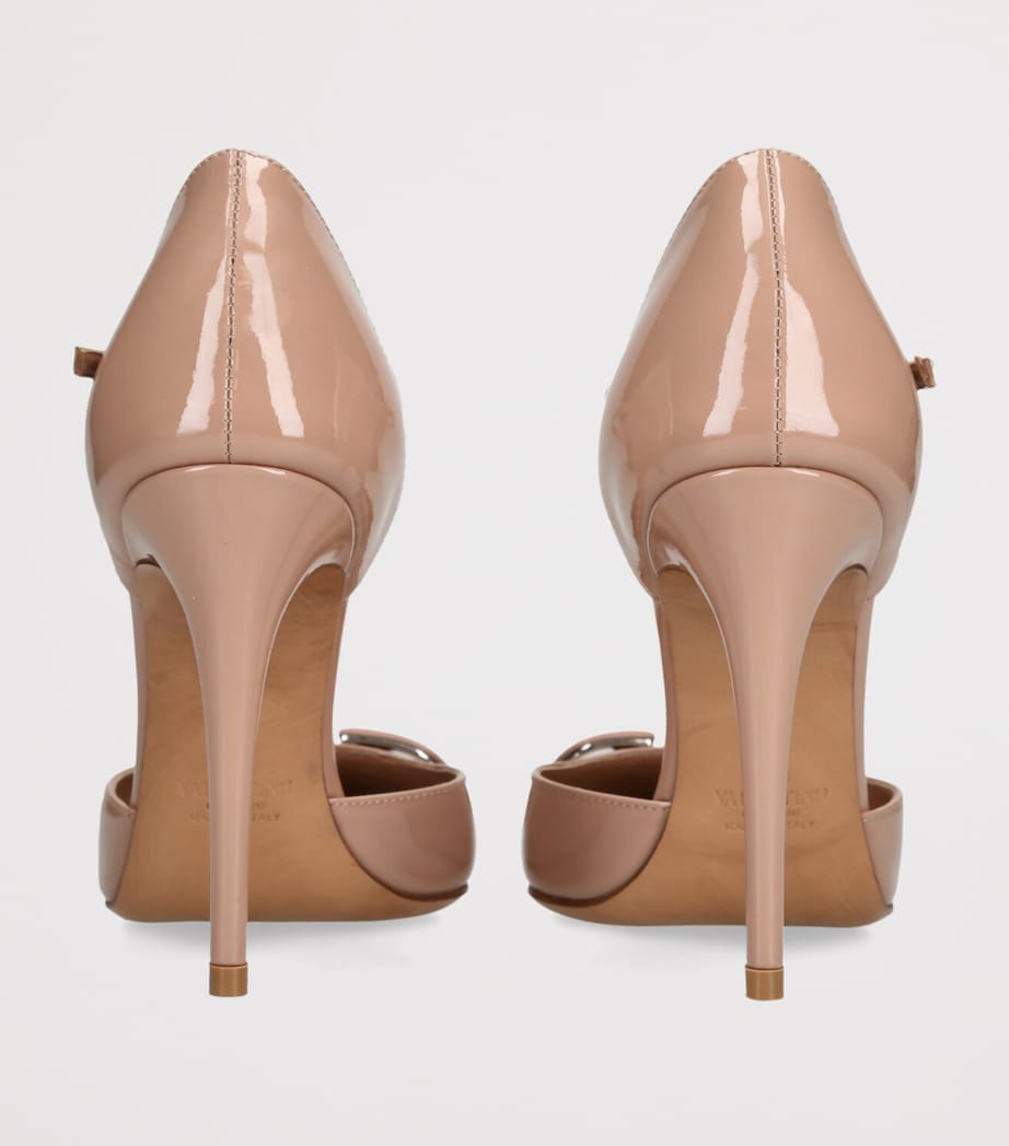 Valentino Garavani Patent Leather VLogo D’Orsay Pumps 100 Pink Image 2