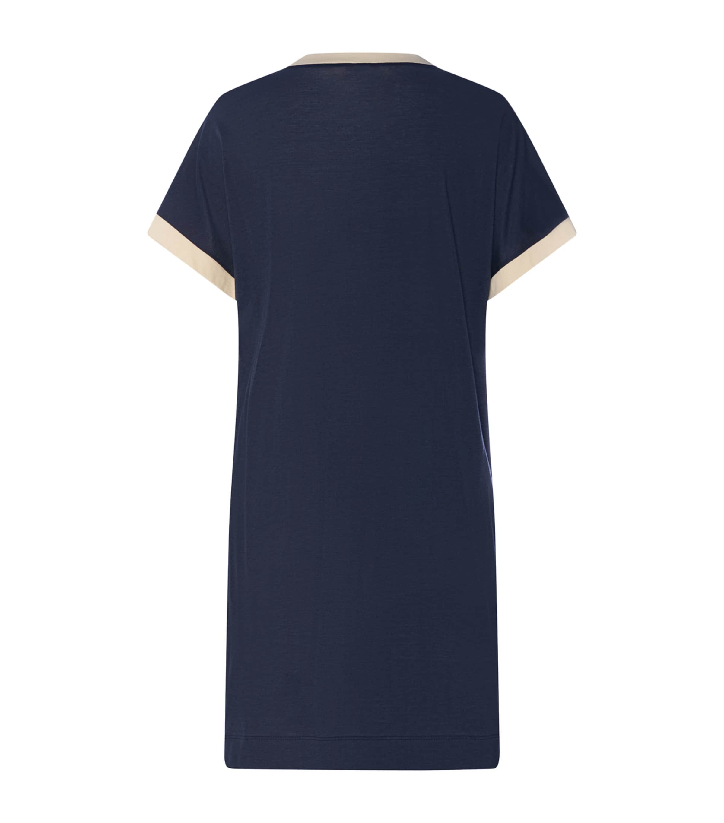 Hanro Womens Cotton-Modal Laura Nightdress Deep Navy Image 5